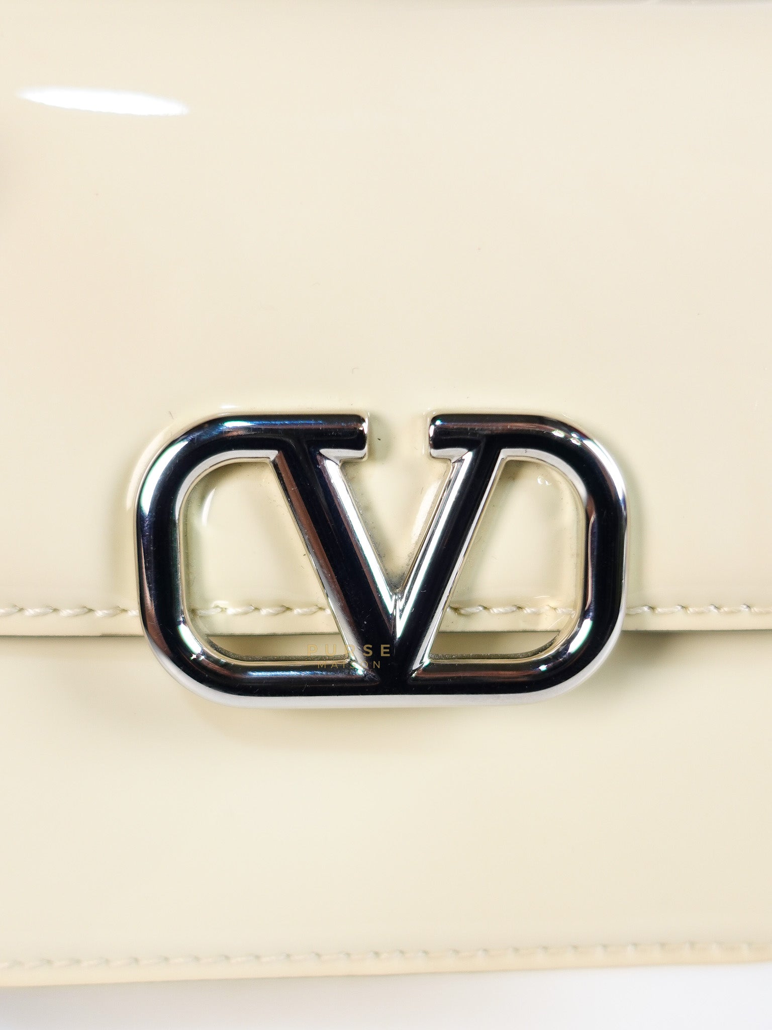 Garavani V-Logo Crossbody Bag Mini in Cream | Purse Maison Luxury Bags Shop