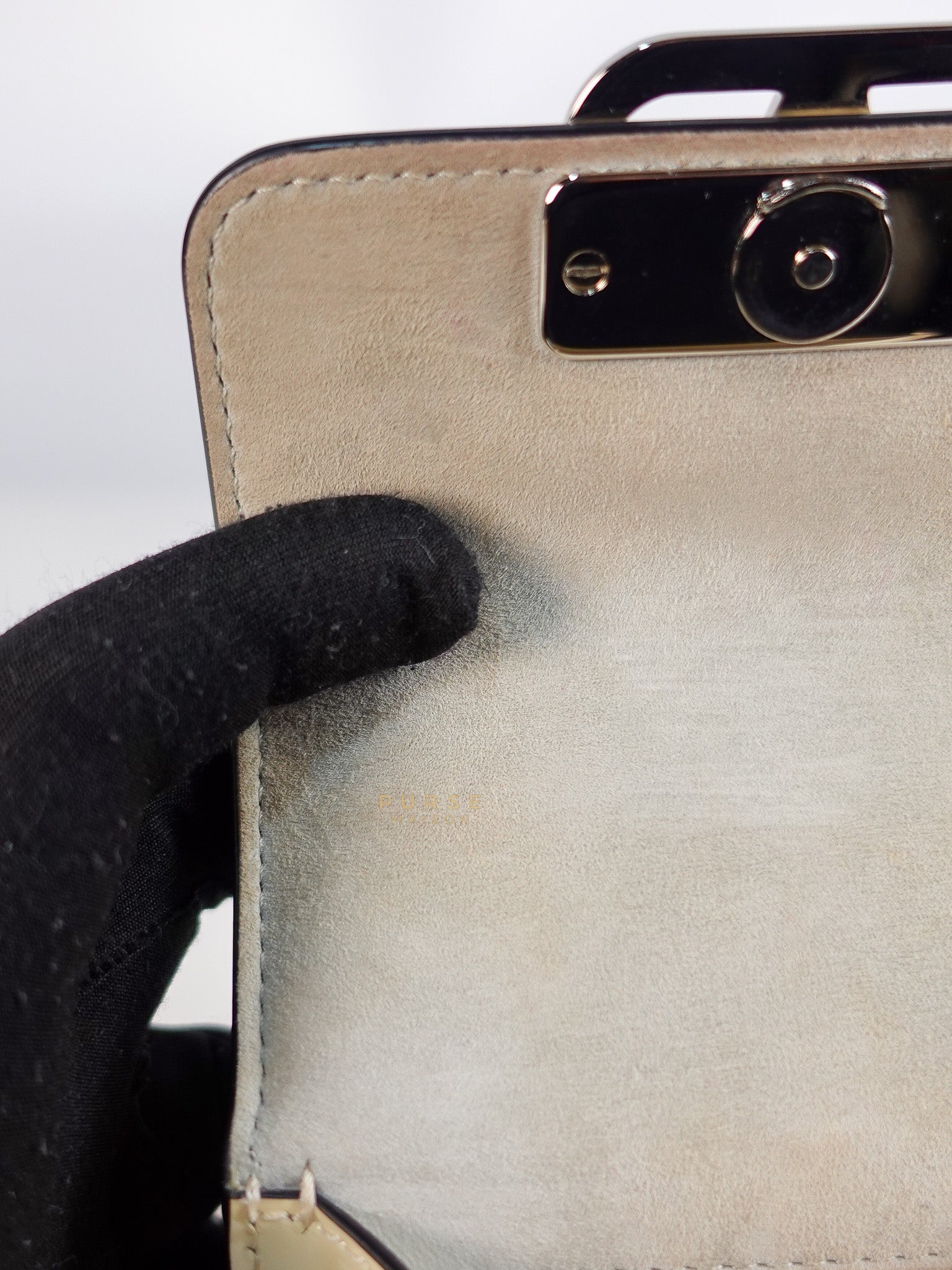 Garavani V-Logo Crossbody Bag Mini in Cream | Purse Maison Luxury Bags Shop