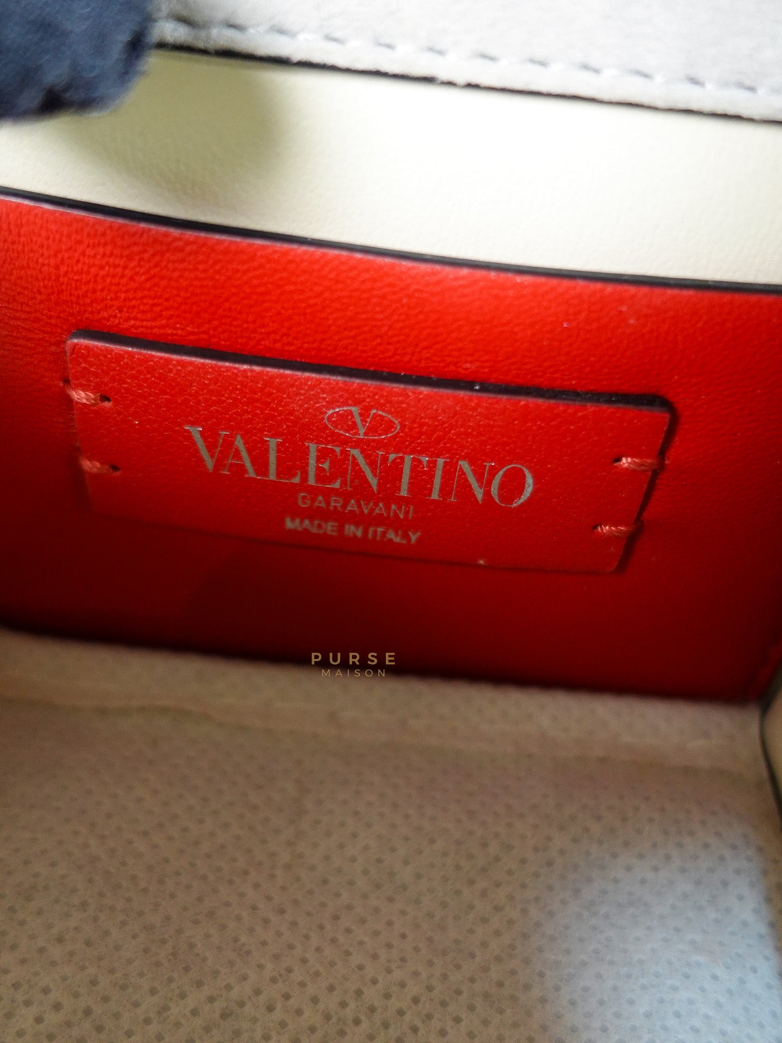 Garavani V-Logo Crossbody Bag Mini in Cream | Purse Maison Luxury Bags Shop