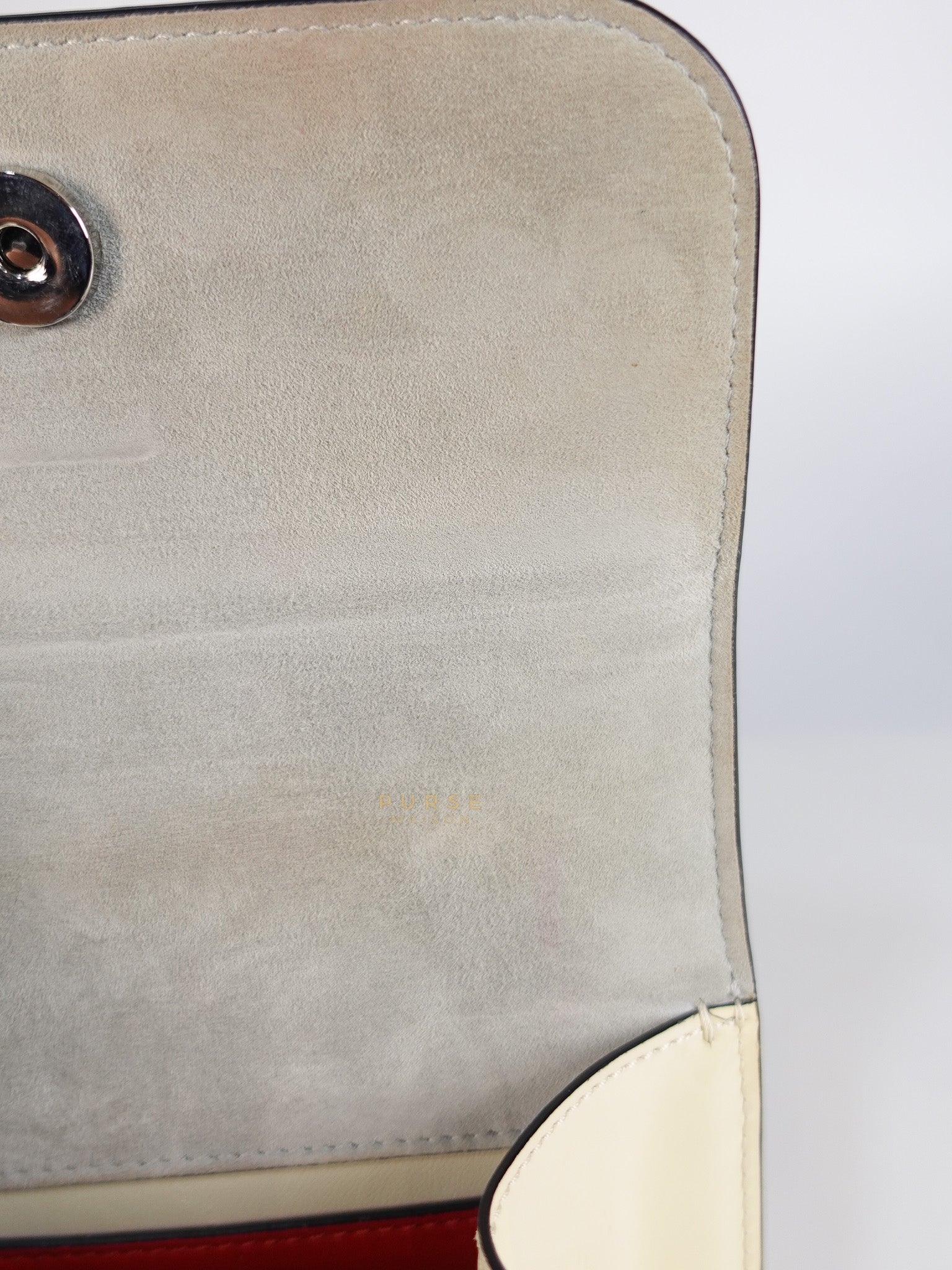 Garavani V-Logo& Almond Beige Patent Small Crossbody Bag | Purse Maison Luxury Bags Shop