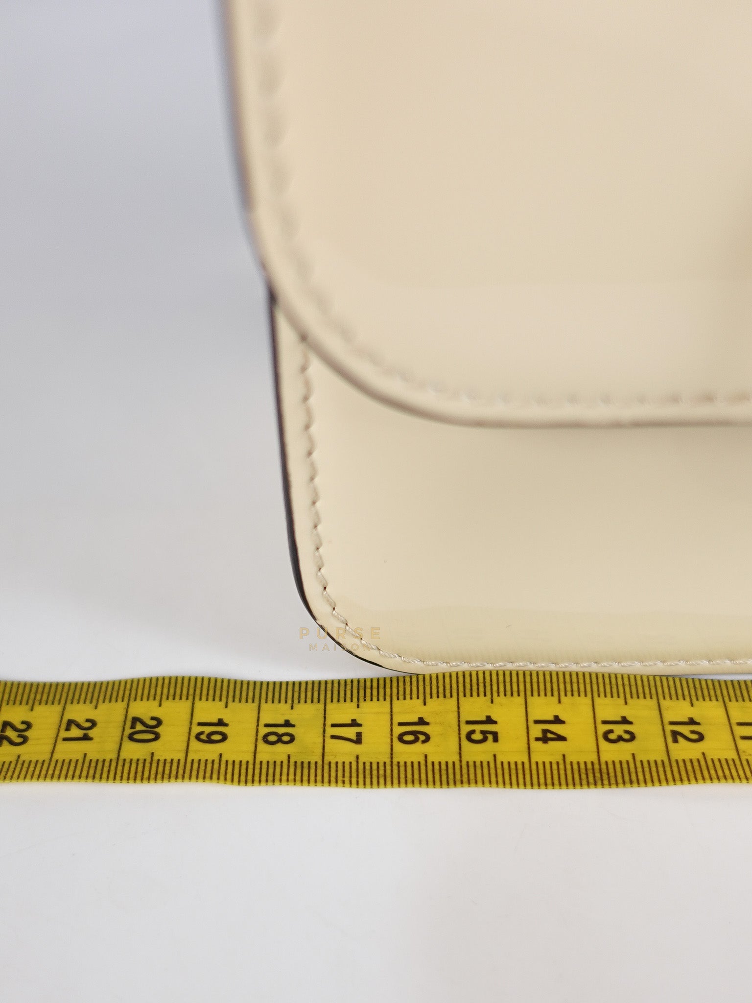 Garavani V-Logo& Almond Beige Patent Small Crossbody Bag | Purse Maison Luxury Bags Shop