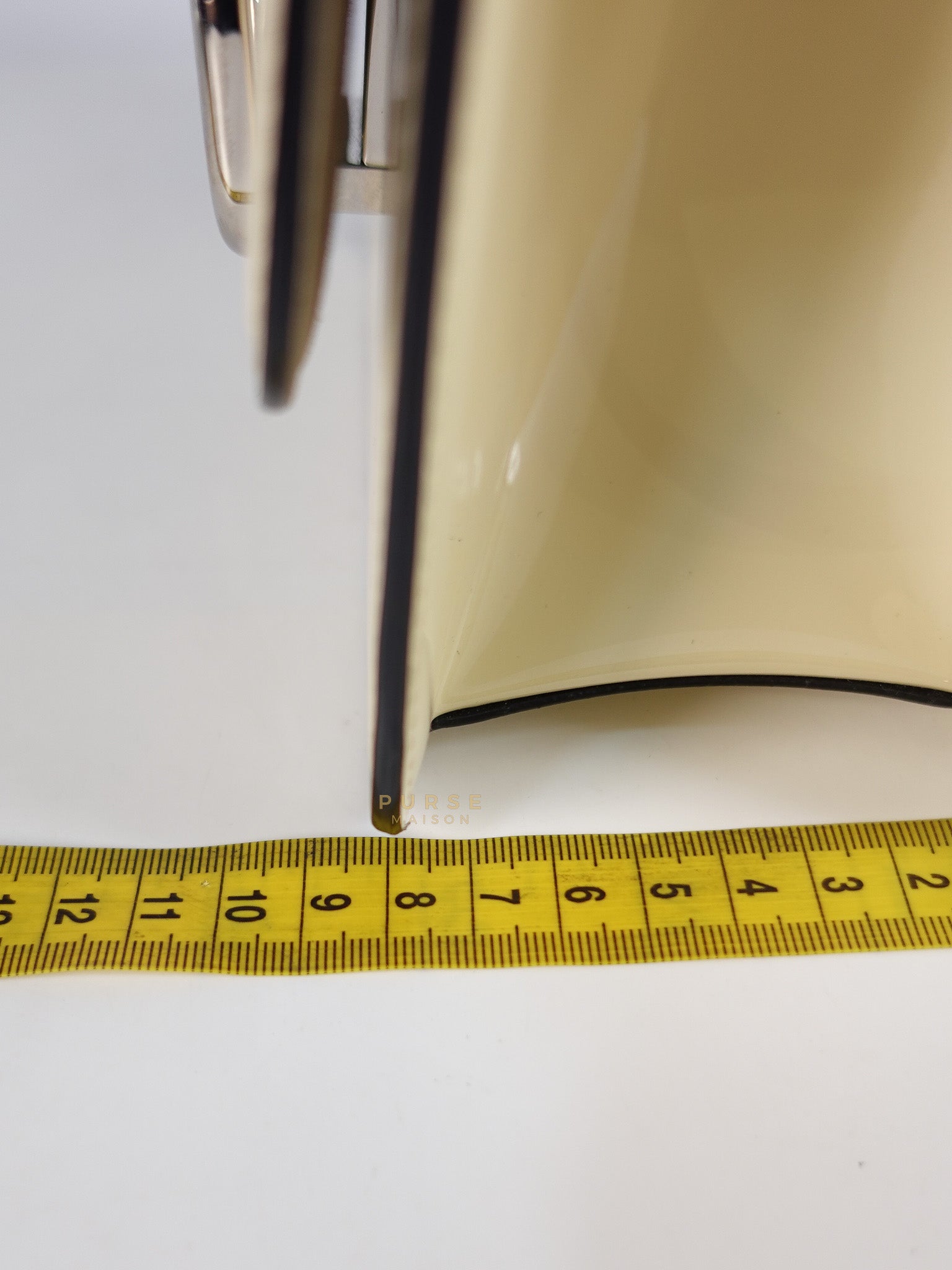 Garavani V-Logo& Almond Beige Patent Small Crossbody Bag | Purse Maison Luxury Bags Shop