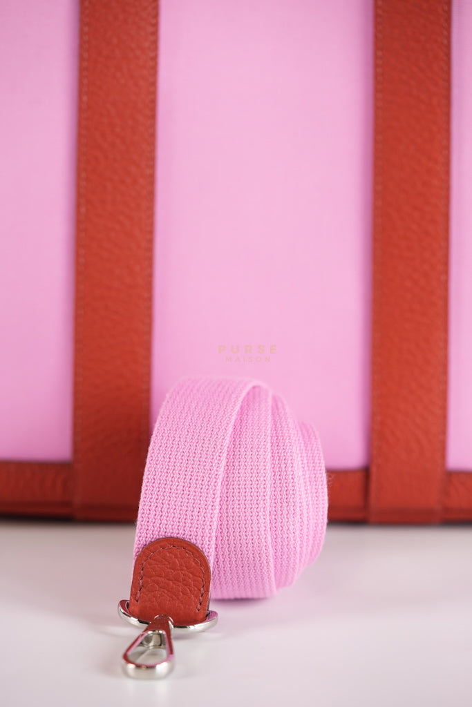 Garden File 28 Pink and Rouge Duchess Canvas and Palladium Hardware Stamp Y (2020) | Purse Maison Luxury Bags Shop