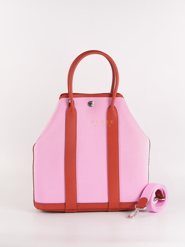Garden File 28 Pink and Rouge Duchess Canvas and Palladium Hardware Stamp Y (2020) | Purse Maison Luxury Bags Shop