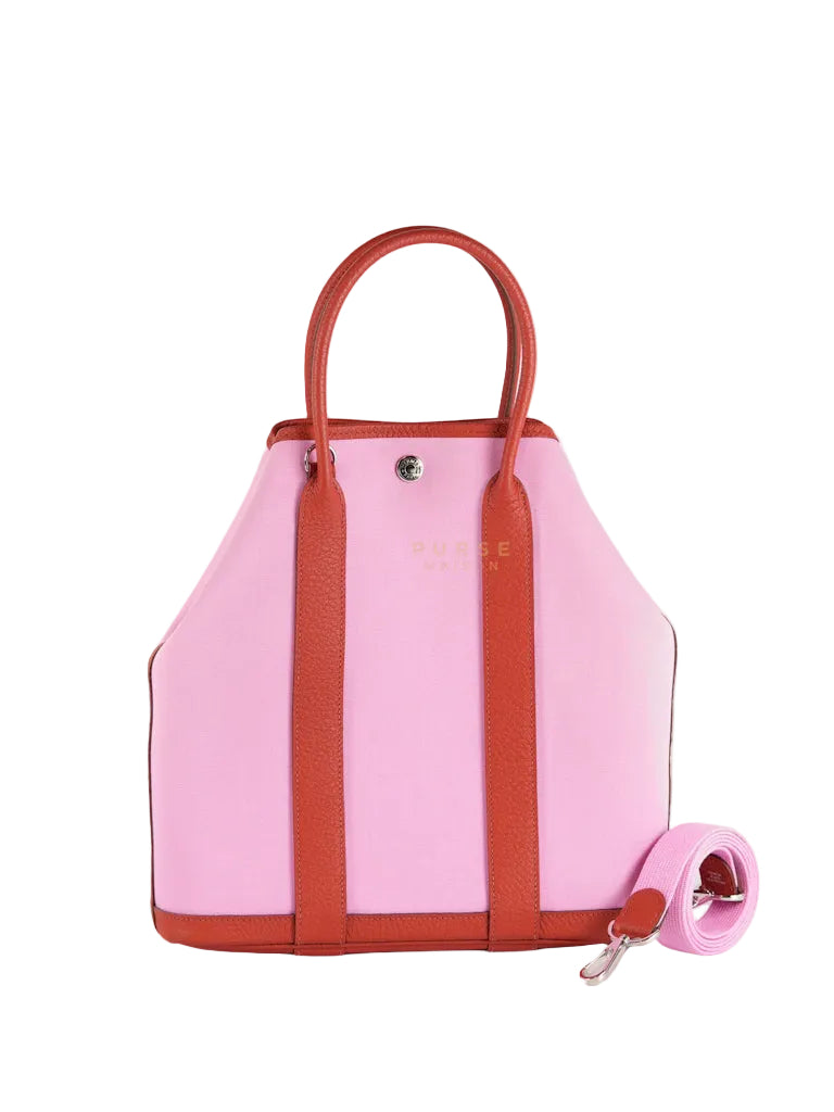 Garden File 28 Pink and Rouge Duchess Canvas and Palladium Hardware Stamp Y (2020) | Purse Maison Luxury Bags Shop