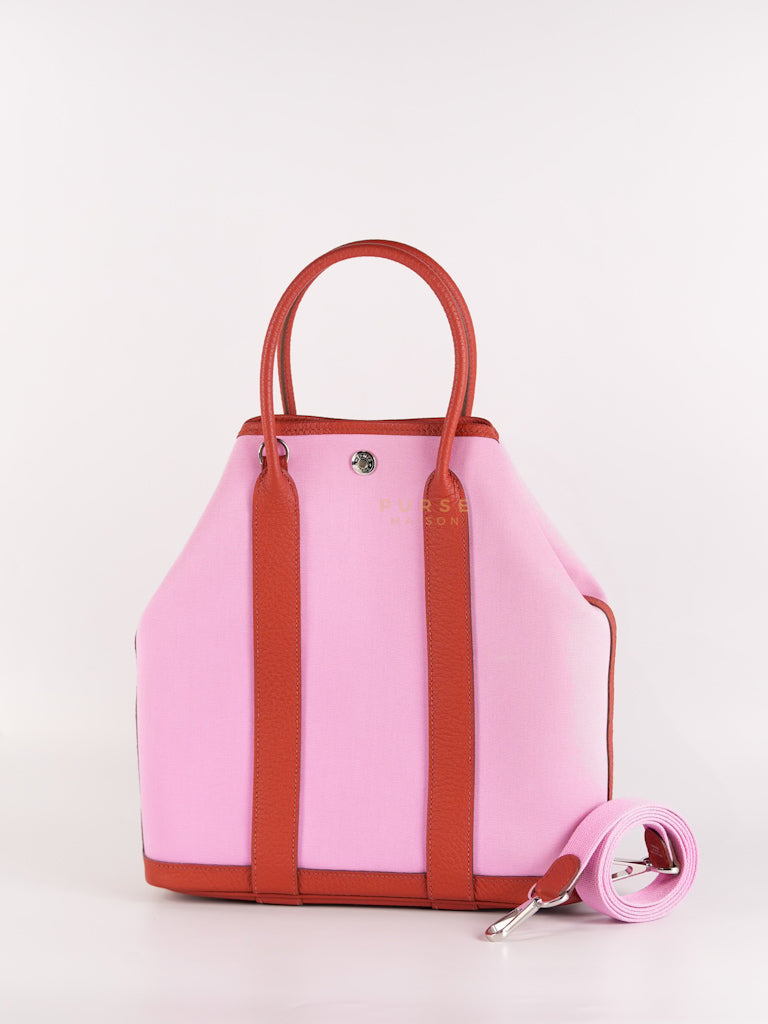 Garden File 28 Pink and Rouge Duchess Canvas and Palladium Hardware Stamp Y (2020) | Purse Maison Luxury Bags Shop