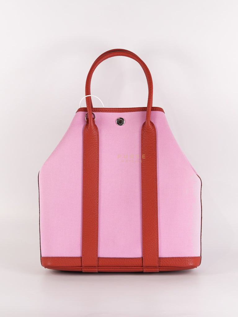 Garden File 28 Pink and Rouge Duchess Canvas and Palladium Hardware Stamp Y (2020) | Purse Maison Luxury Bags Shop