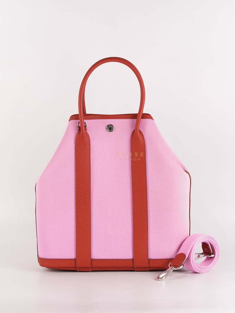 Garden File 28 Pink and Rouge Duchess Canvas and Palladium Hardware Stamp Y (2020) | Purse Maison Luxury Bags Shop