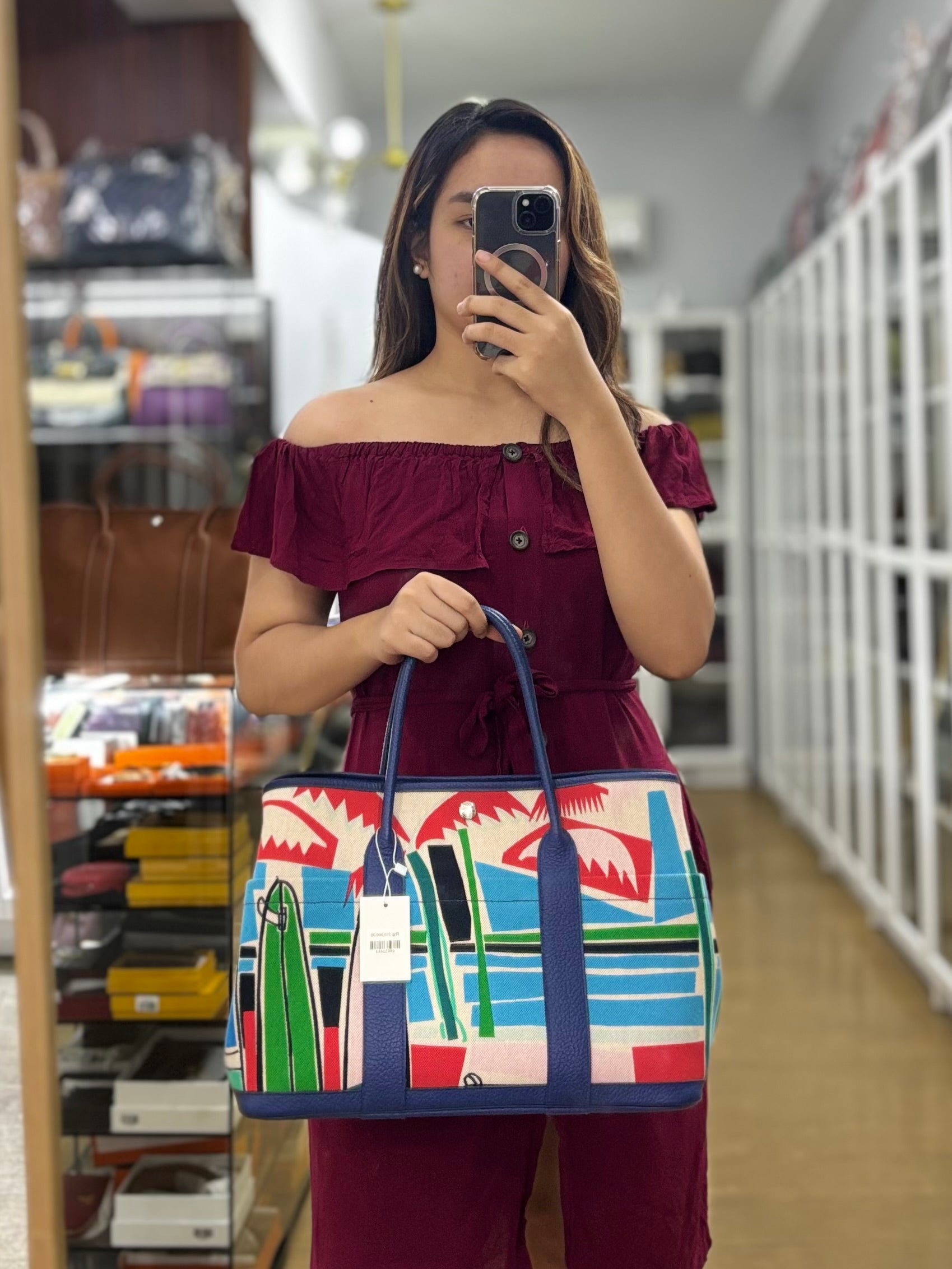 Garden Party 36 (GPT) Multicolor Canvas Pocket Stamp A (2017) | Purse Maison Luxury Bags Shop