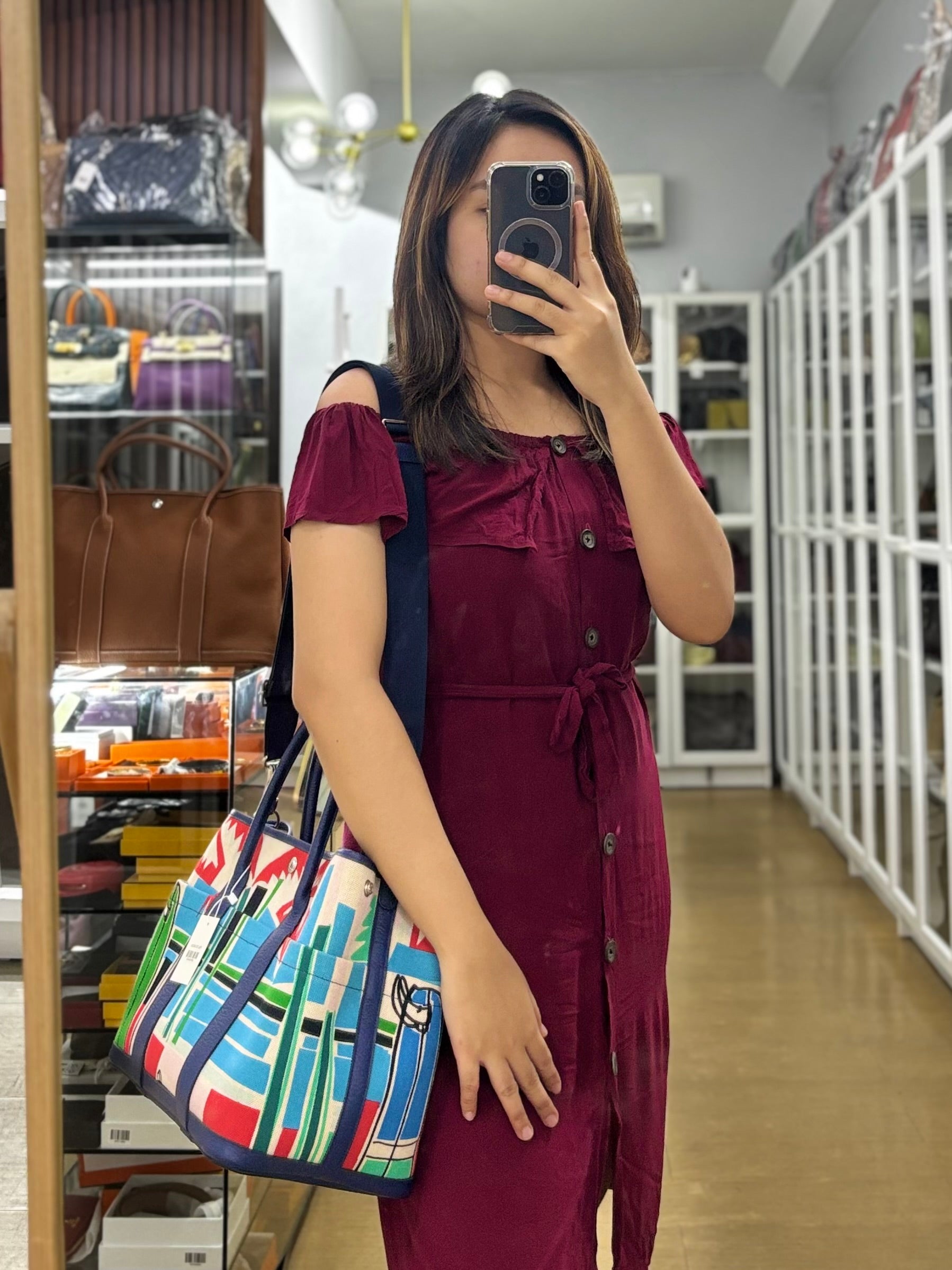 Garden Party 36 (GPT) Multicolor Canvas Pocket Stamp A (2017) | Purse Maison Luxury Bags Shop