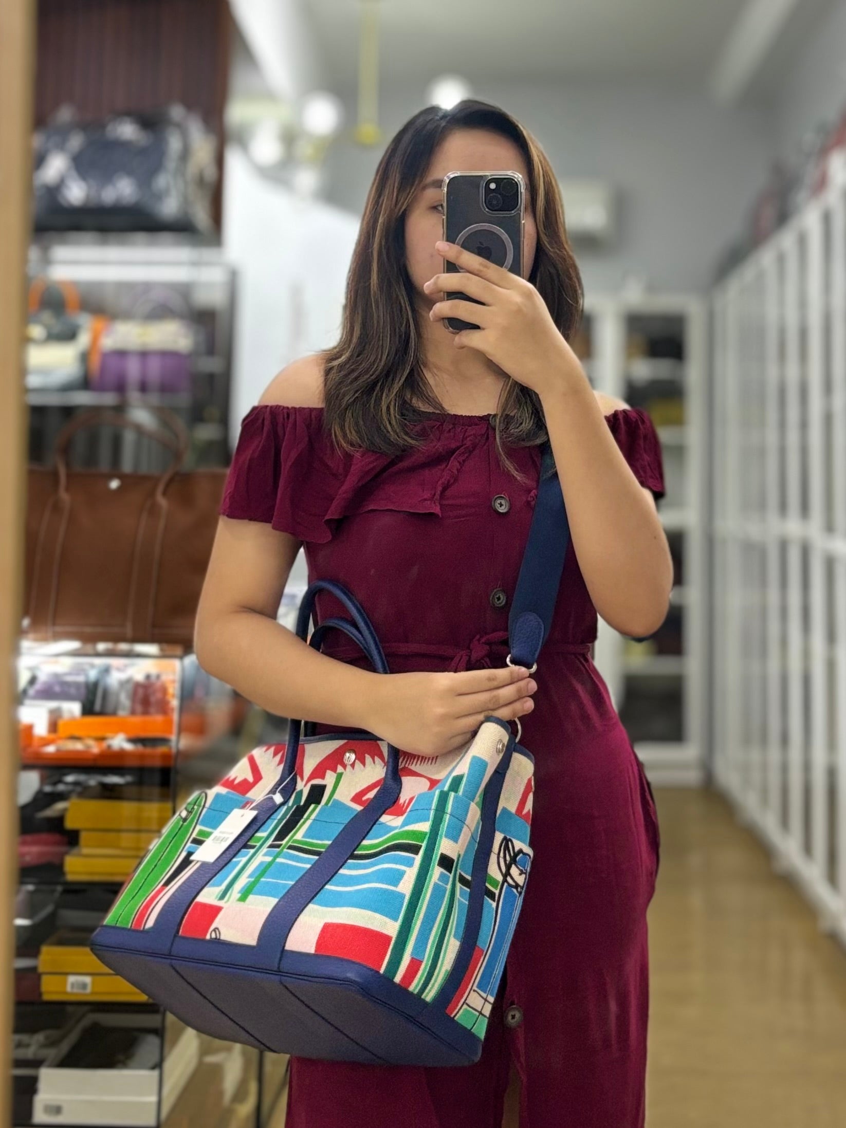 Garden Party 36 (GPT) Multicolor Canvas Pocket Stamp A (2017) | Purse Maison Luxury Bags Shop