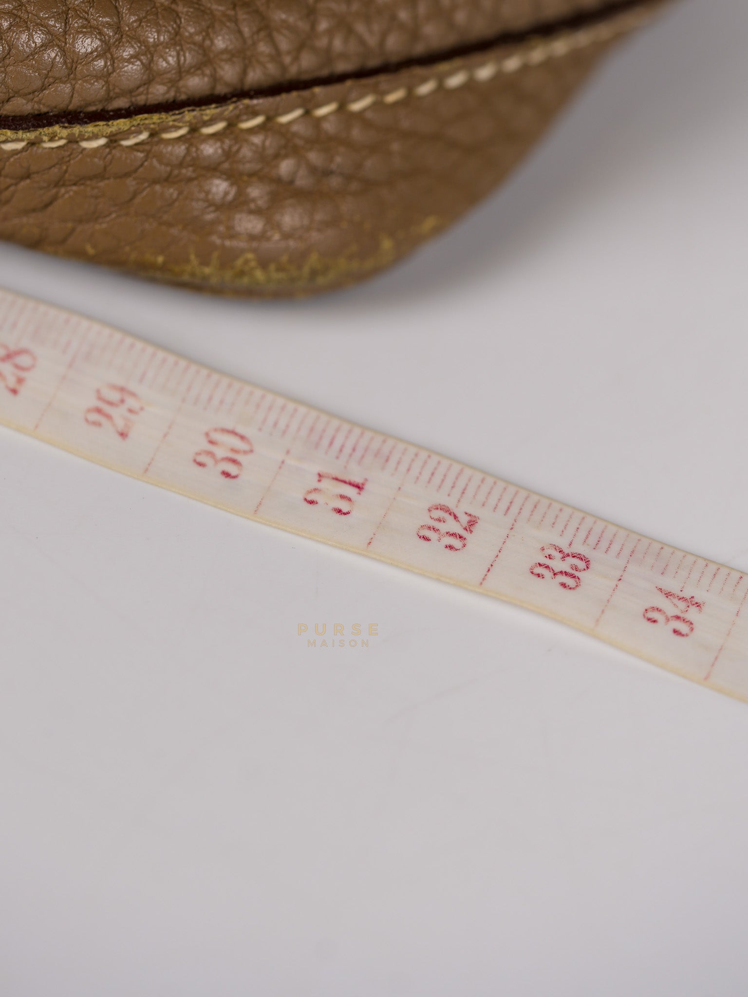 Garden Party Tote 30 (GPT) Etoupe Negonda Leather in Palladium Hardware Stamp Square R (2014) | Purse Maison Luxury Bags Shop