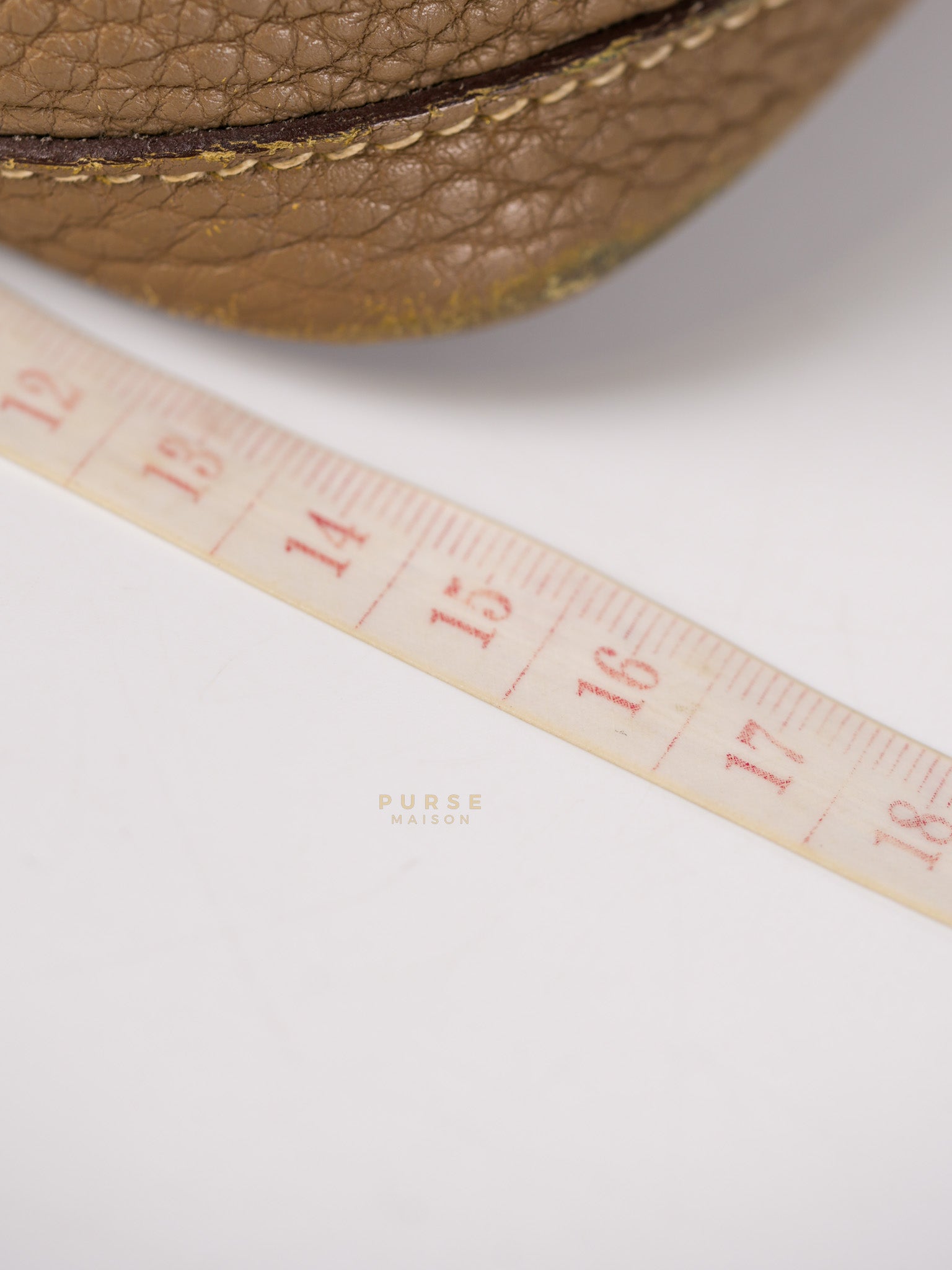 Garden Party Tote 30 (GPT) Etoupe Negonda Leather in Palladium Hardware Stamp Square R (2014) | Purse Maison Luxury Bags Shop