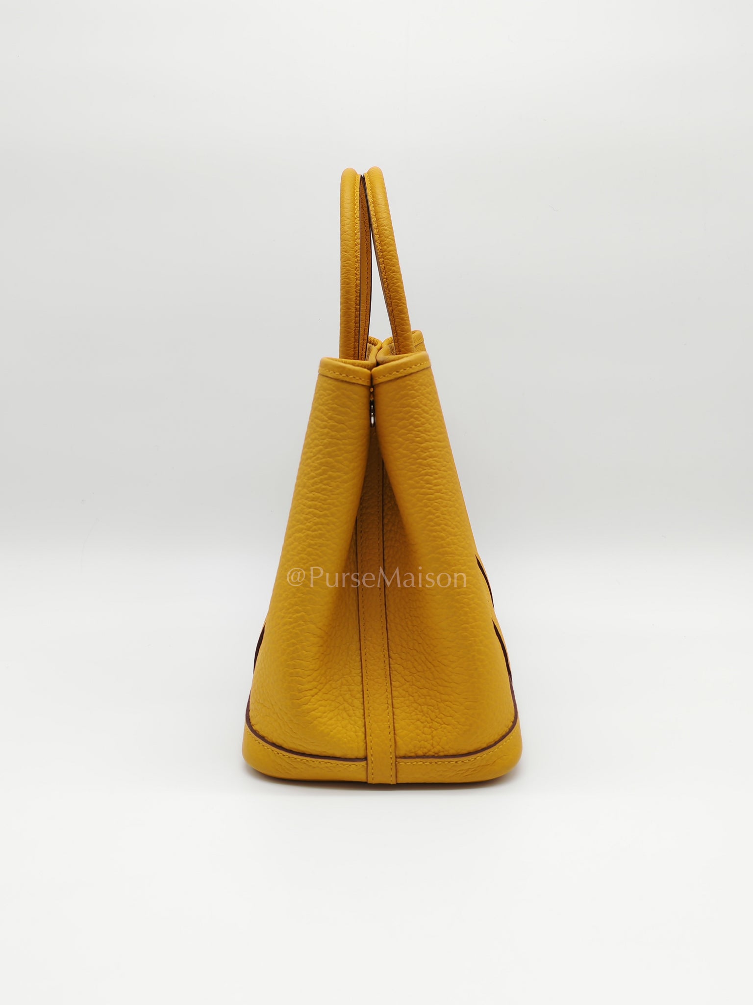 Garden Party Tote 30 (GPT) in Jaune Ambre Palladium Hardware Stamp D (2019) | Purse Maison Luxury Bags Shop