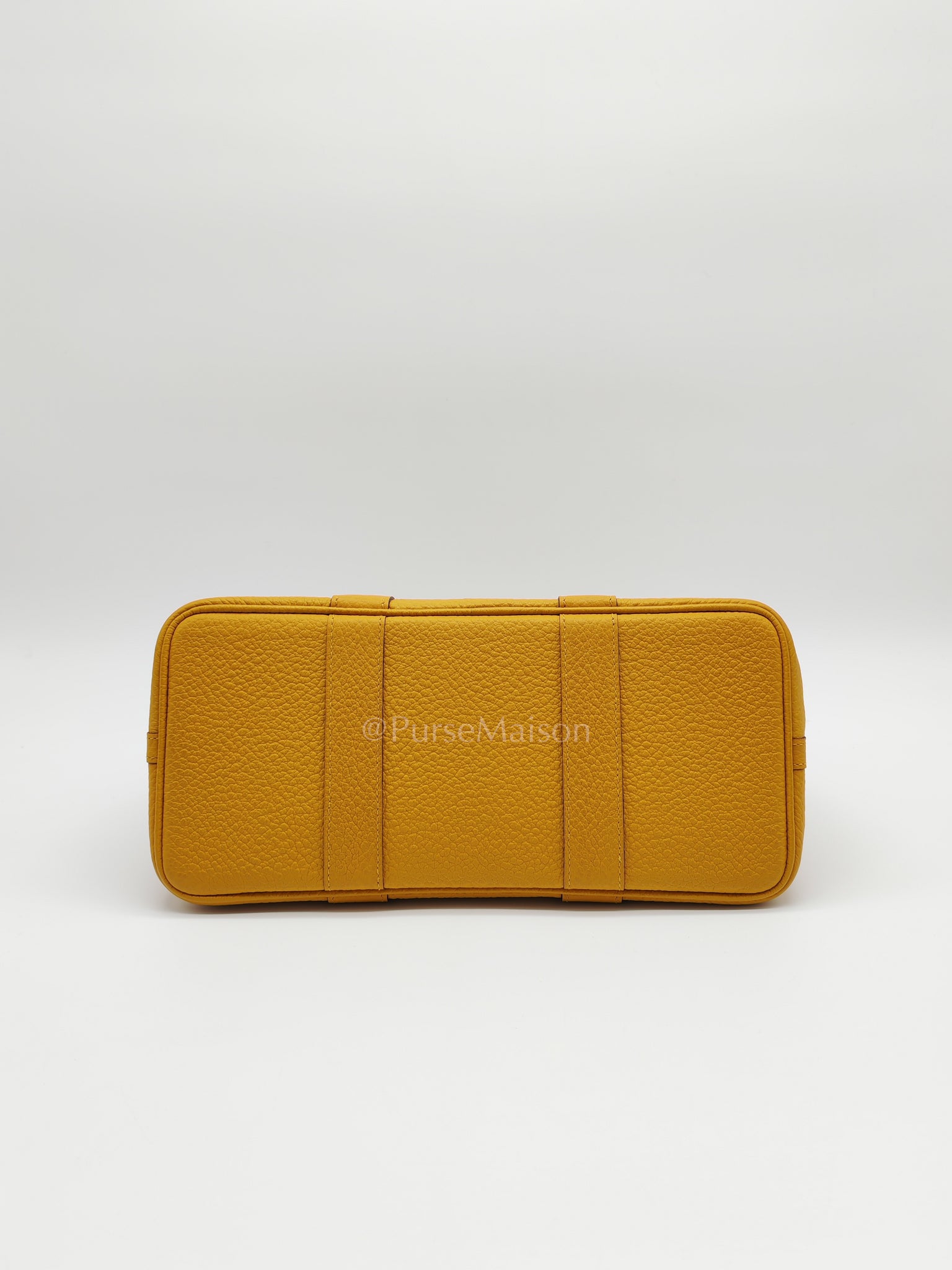 Garden Party Tote 30 (GPT) in Jaune Ambre Palladium Hardware Stamp D (2019) | Purse Maison Luxury Bags Shop