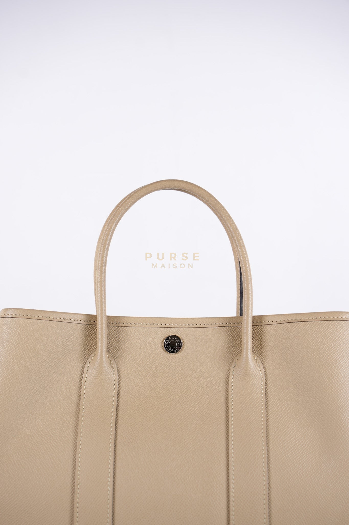 Garden Party Tote 30 (GPT) Trench in Epsom Leather and Palladium Hardware Stamp A (2017) | Purse Maison Luxury Bags Shop