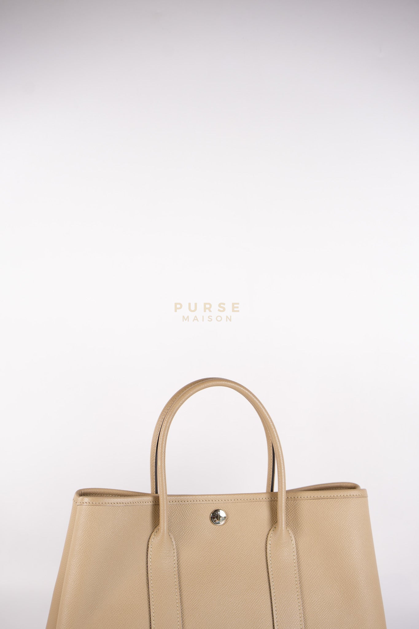 Garden Party Tote 30 (GPT) Trench in Epsom Leather and Palladium Hardware Stamp A (2017) | Purse Maison Luxury Bags Shop