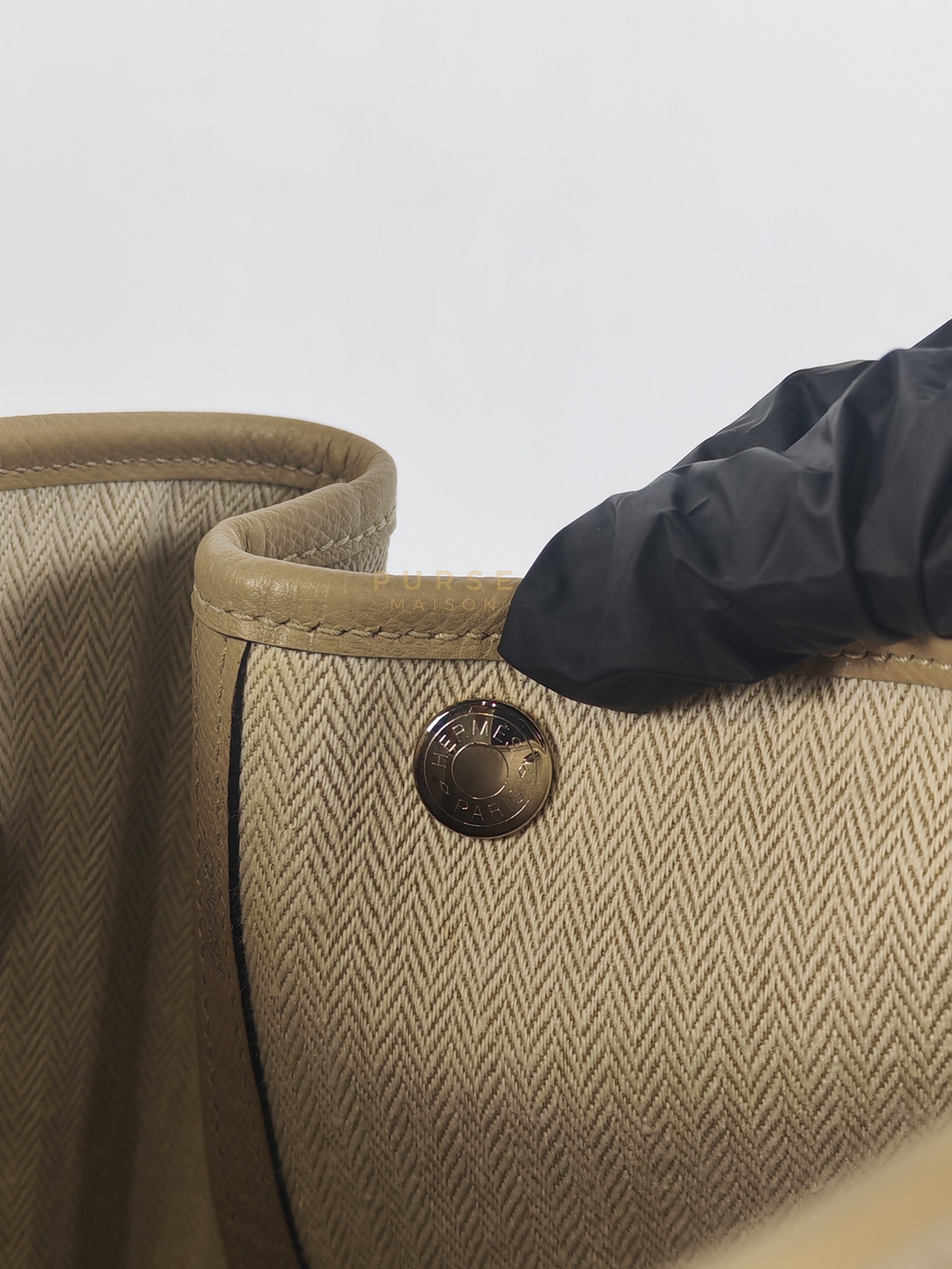 Garden Party Tote 30 (GPT) Trench in Epsom Leather and Palladium Hardware Stamp A (2017) | Purse Maison Luxury Bags Shop