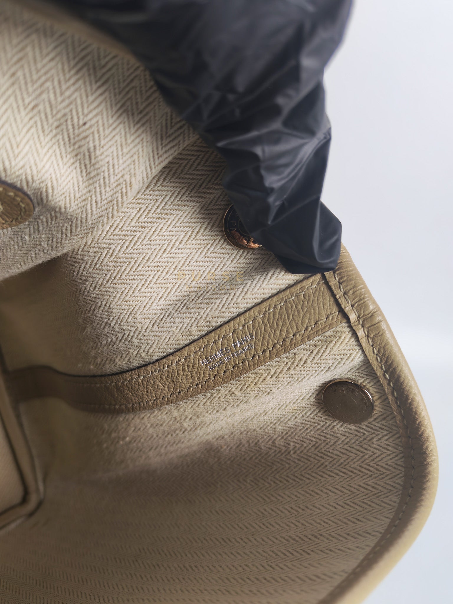 Garden Party Tote 30 (GPT) Trench in Epsom Leather and Palladium Hardware Stamp A (2017) | Purse Maison Luxury Bags Shop