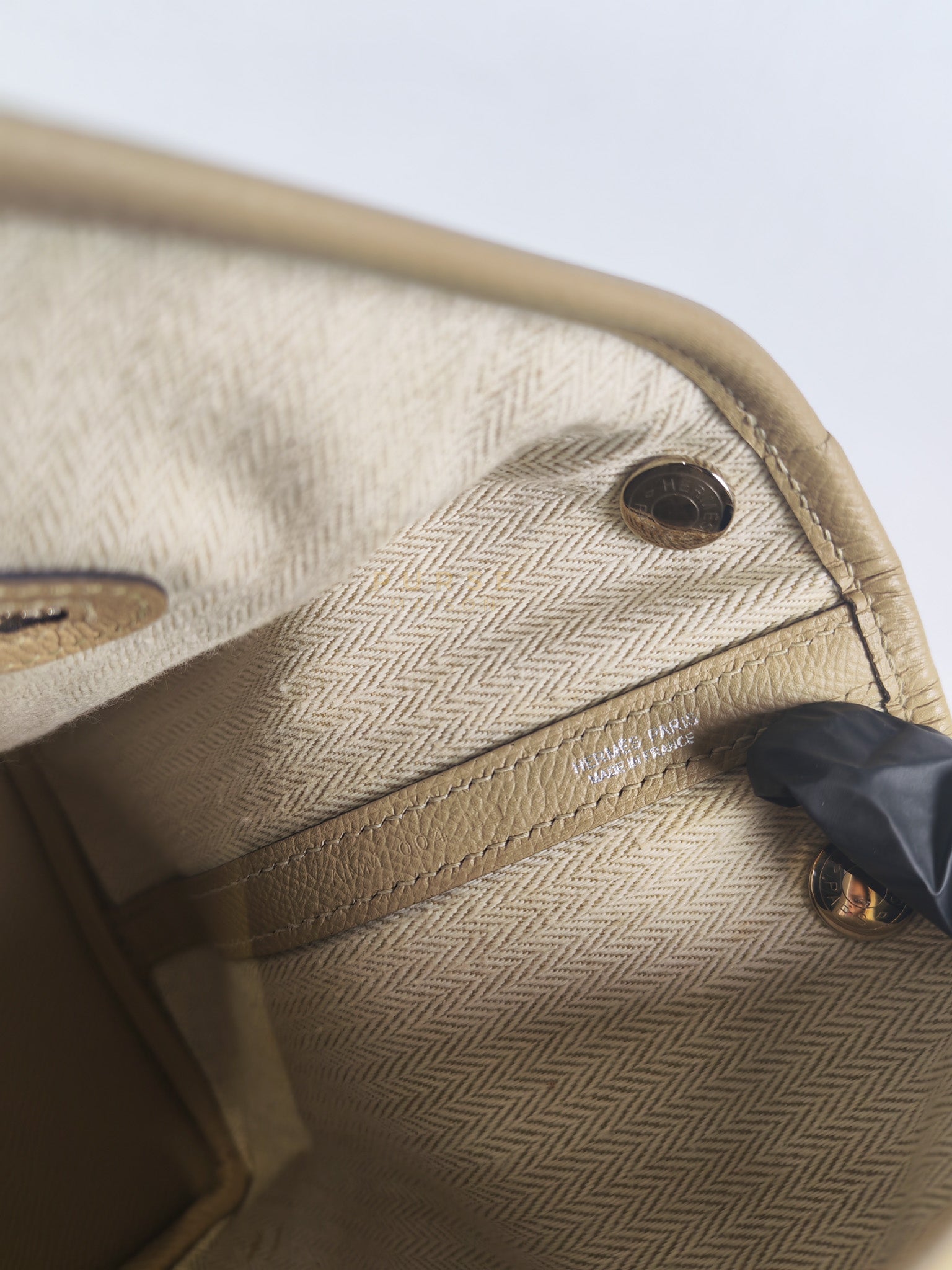 Garden Party Tote 30 (GPT) Trench in Epsom Leather and Palladium Hardware Stamp A (2017) | Purse Maison Luxury Bags Shop