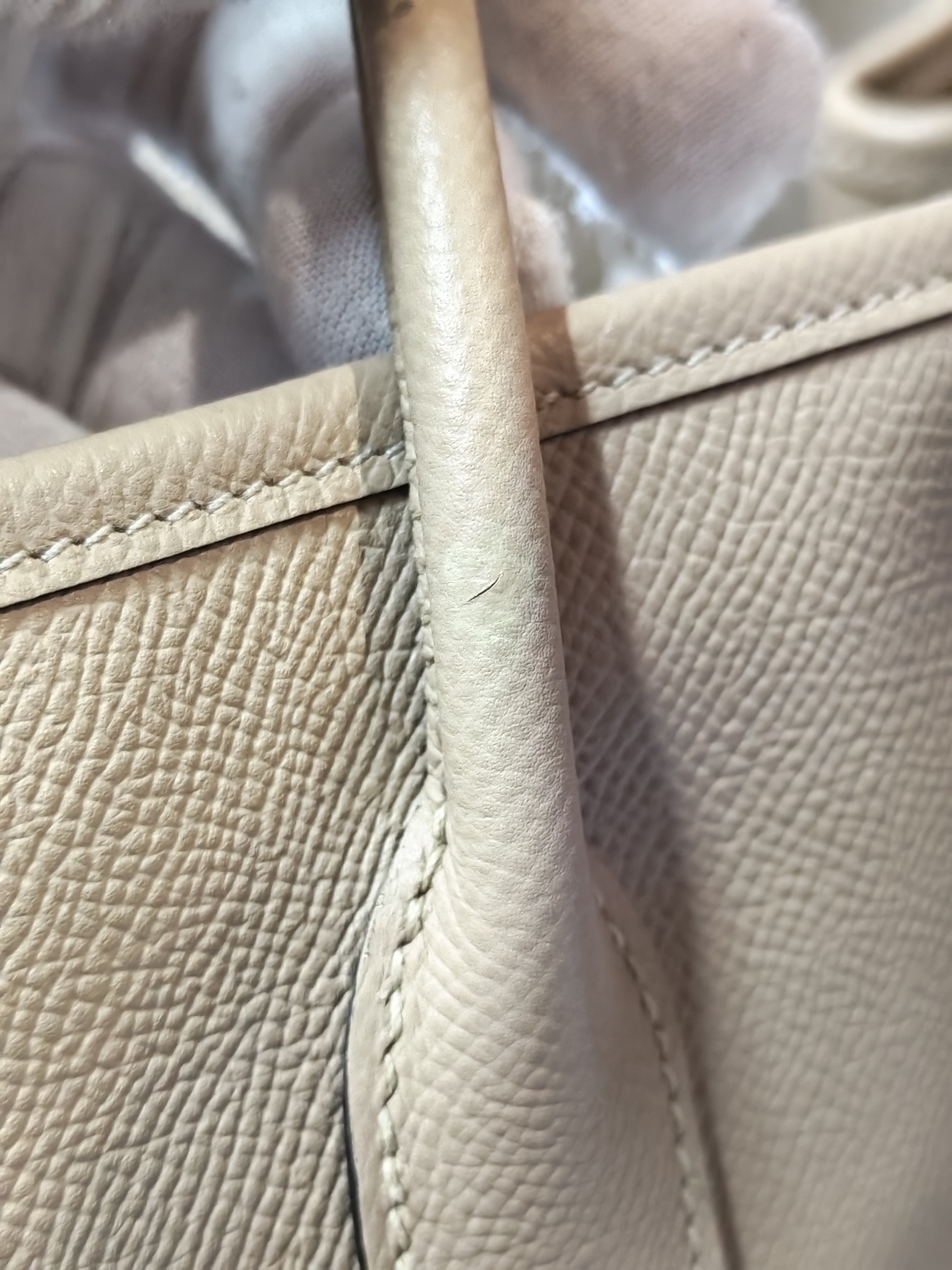 Garden Party Tote 30 (GPT) Trench in Epsom Leather and Palladium Hardware Stamp A (2017) | Purse Maison Luxury Bags Shop