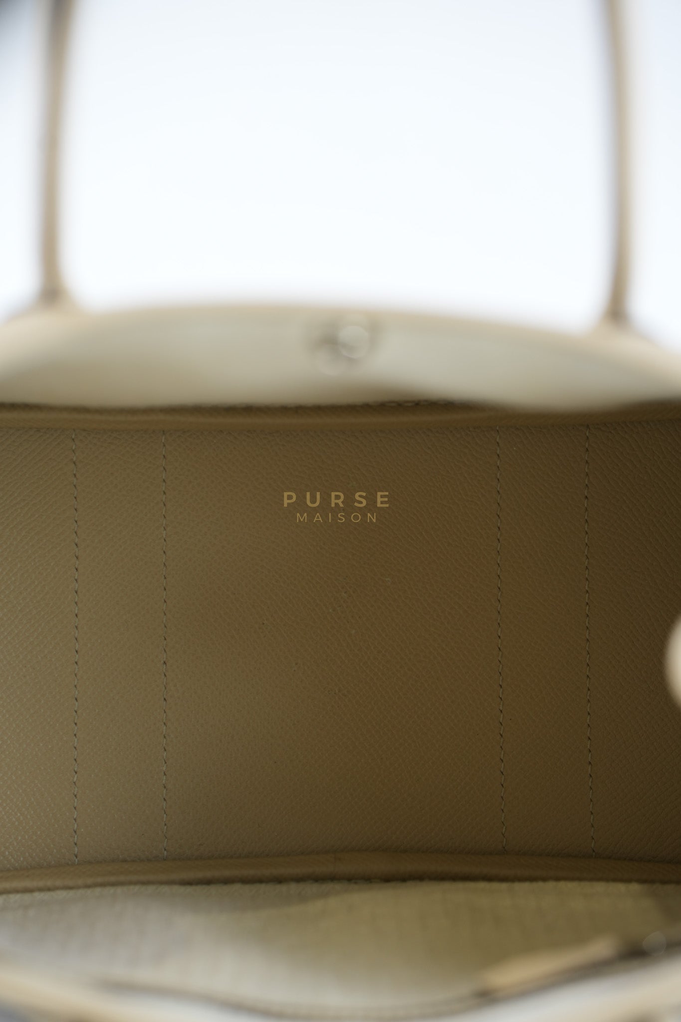 Garden Party Tote 30 (GPT) Trench in Epsom Leather and Palladium Hardware Stamp A (2017) | Purse Maison Luxury Bags Shop