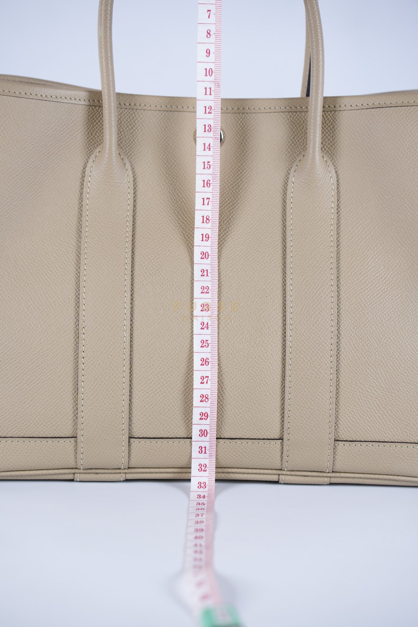 Garden Party Tote 30 (GPT) Trench in Epsom Leather and Palladium Hardware Stamp A (2017) | Purse Maison Luxury Bags Shop