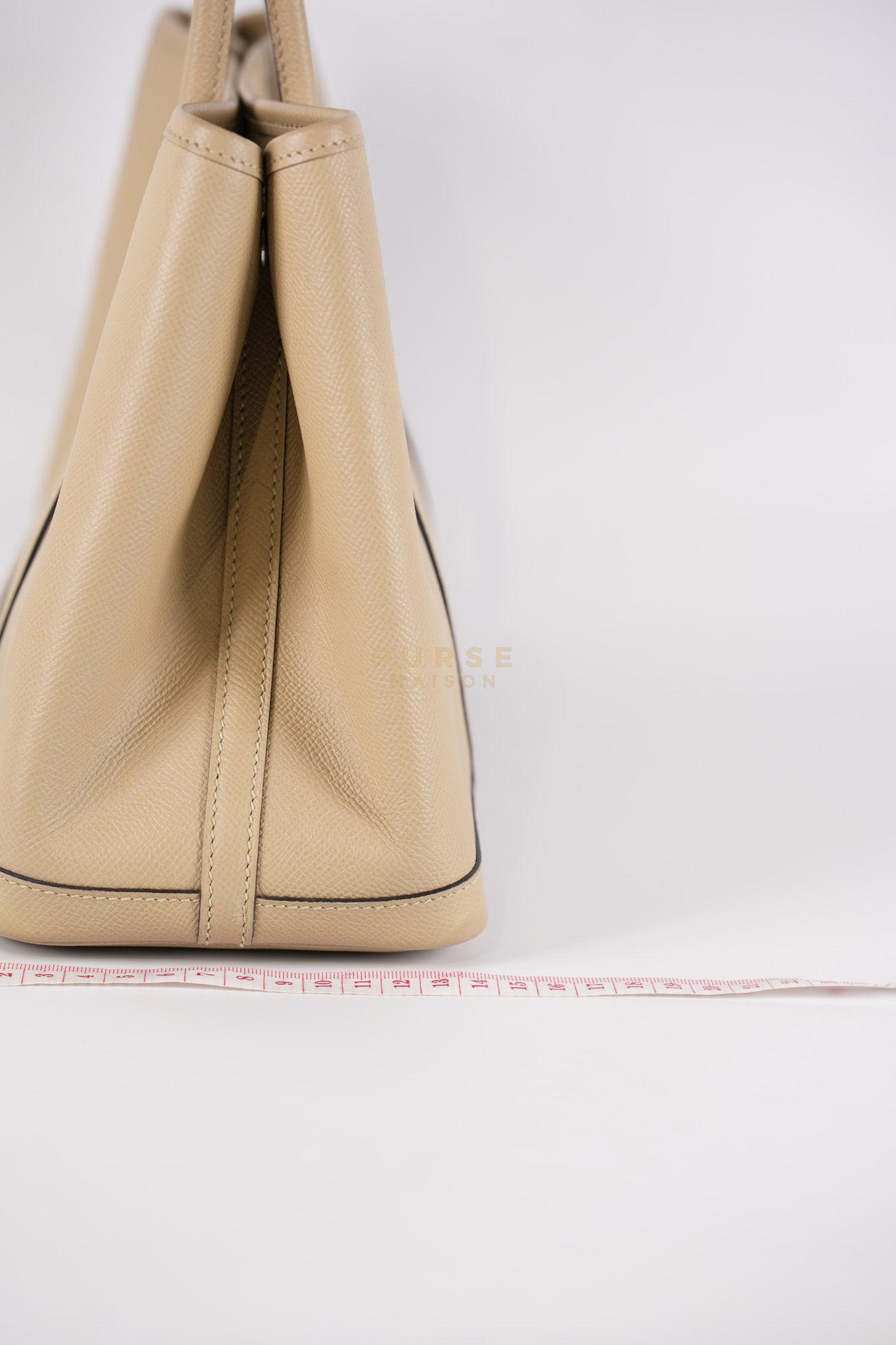 Garden Party Tote 30 (GPT) Trench in Epsom Leather and Palladium Hardware Stamp A (2017) | Purse Maison Luxury Bags Shop