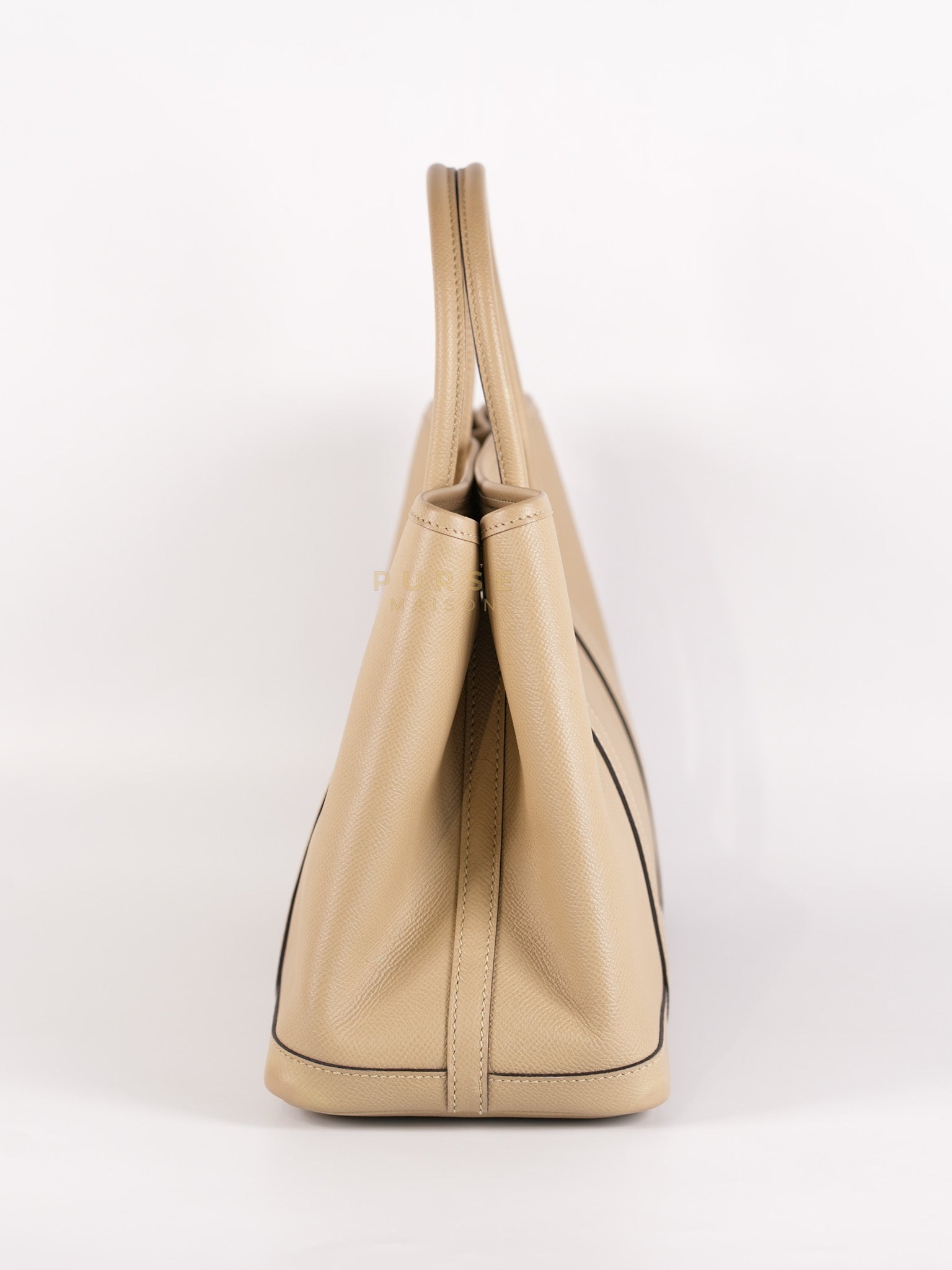 Garden Party Tote 30 (GPT) Trench in Epsom Leather and Palladium Hardware Stamp A (2017) | Purse Maison Luxury Bags Shop