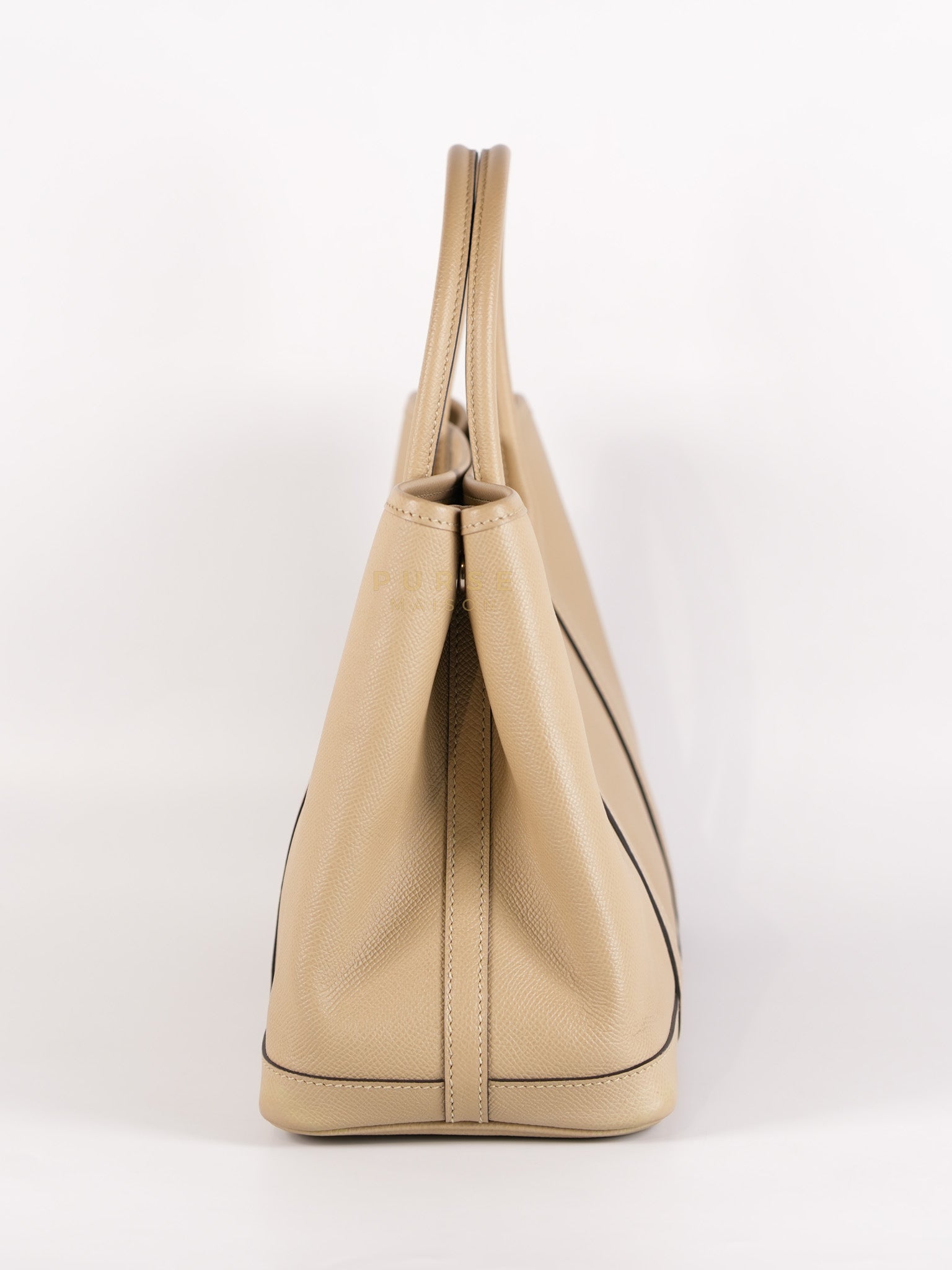 Garden Party Tote 30 (GPT) Trench in Epsom Leather and Palladium Hardware Stamp A (2017) | Purse Maison Luxury Bags Shop