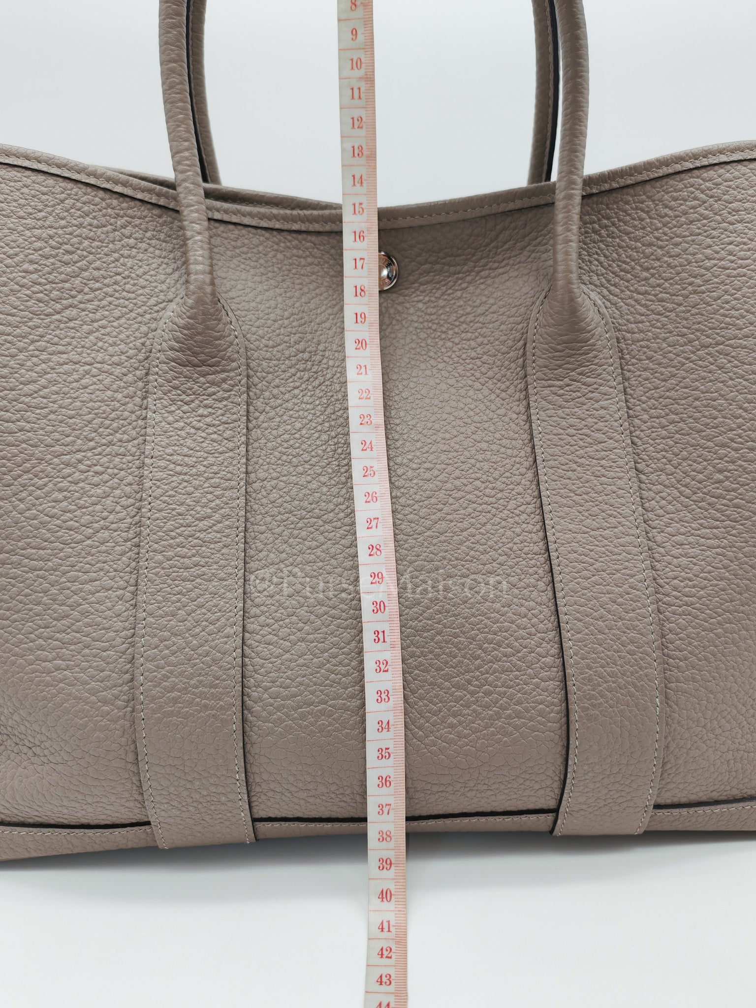 Garden Party Tote 36 (GPT) in Gris Asphalte in Vache Country Leather Stamp D (2019) | Purse Maison Luxury Bags Shop