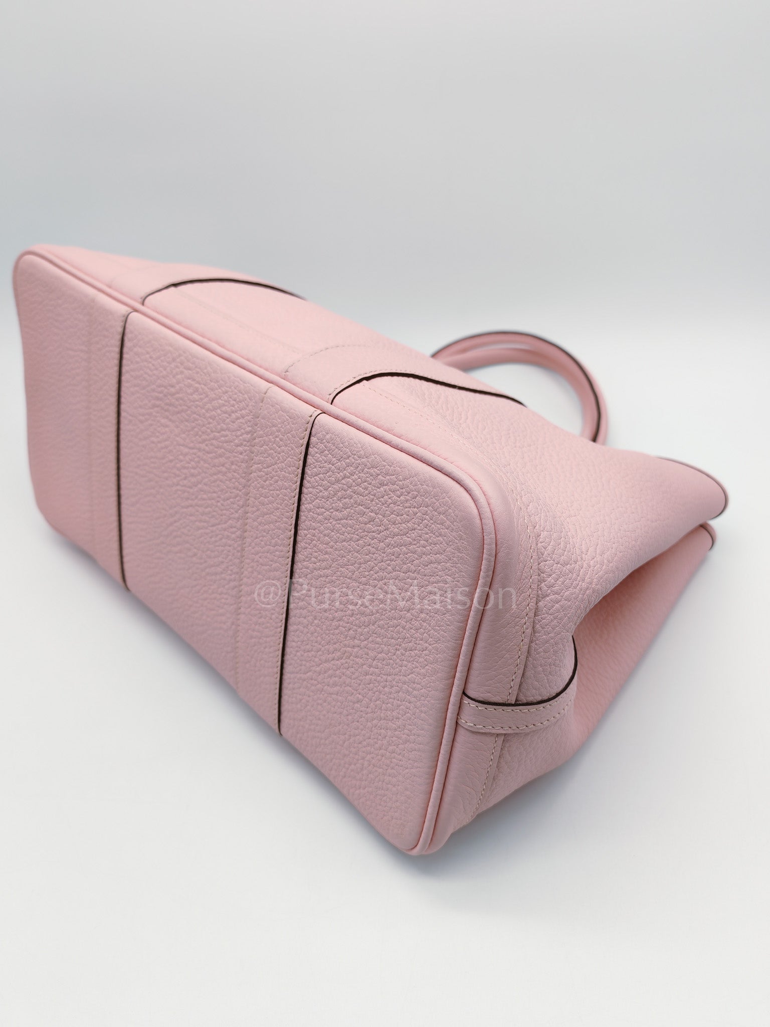 Garden Party Tote 36 (GPT) in Sakura Pink Clemence Leather ang Palladium Hardware Stamp T (2015) | Purse Maison Luxury Bags Shop