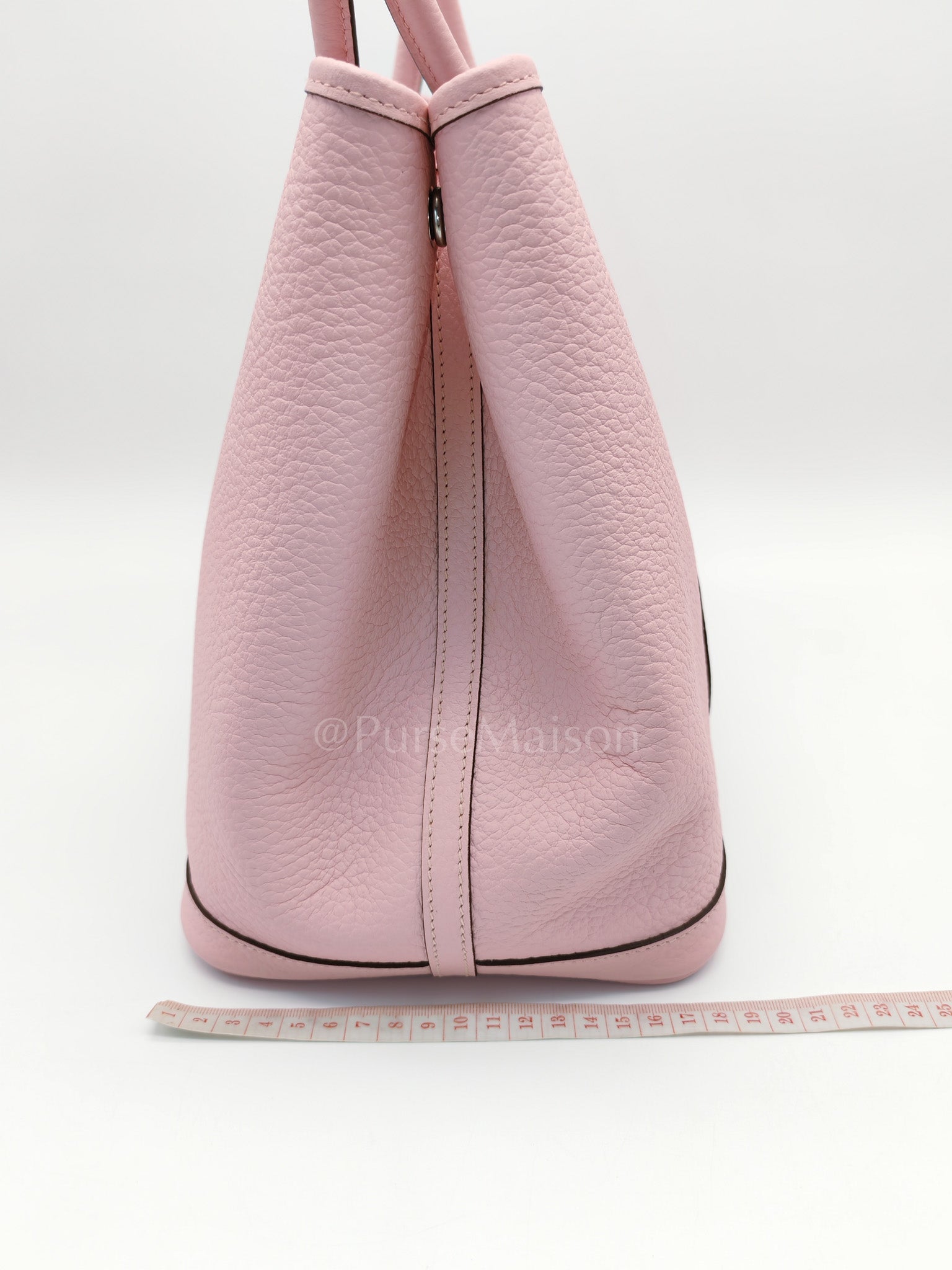 Garden Party Tote 36 (GPT) in Sakura Pink Clemence Leather ang Palladium Hardware Stamp T (2015) | Purse Maison Luxury Bags Shop