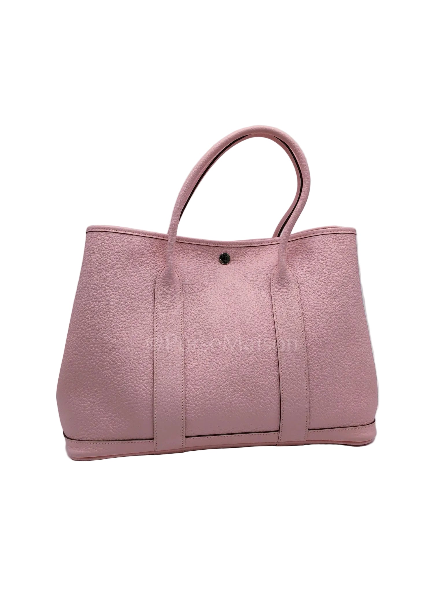 Garden Party Tote 36 (GPT) in Sakura Pink Clemence Leather ang Palladium Hardware Stamp T (2015) | Purse Maison Luxury Bags Shop