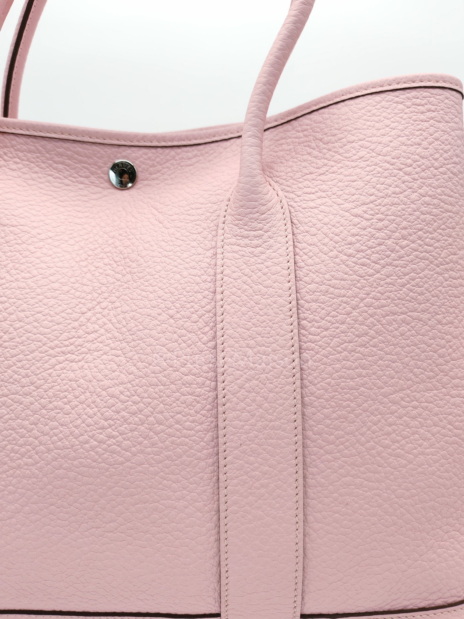Garden Party Tote 36 (GPT) in Sakura Pink Clemence Leather ang Palladium Hardware Stamp T (2015) | Purse Maison Luxury Bags Shop