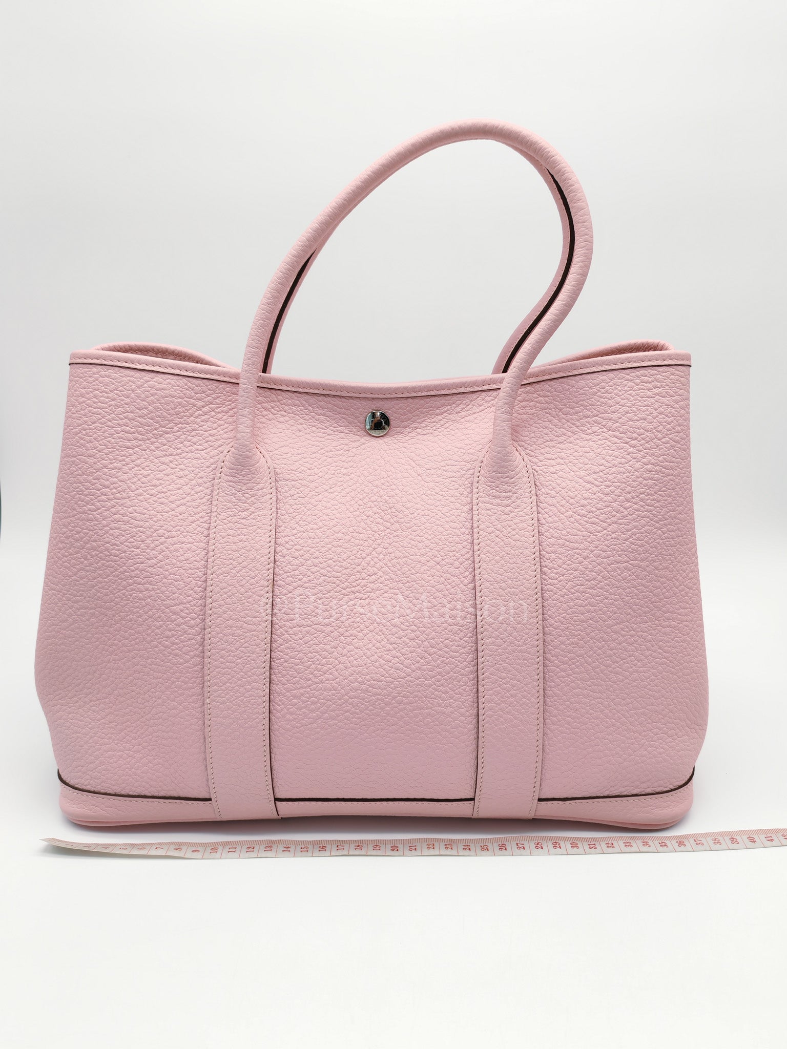 Garden Party Tote 36 (GPT) in Sakura Pink Clemence Leather ang Palladium Hardware Stamp T (2015) | Purse Maison Luxury Bags Shop