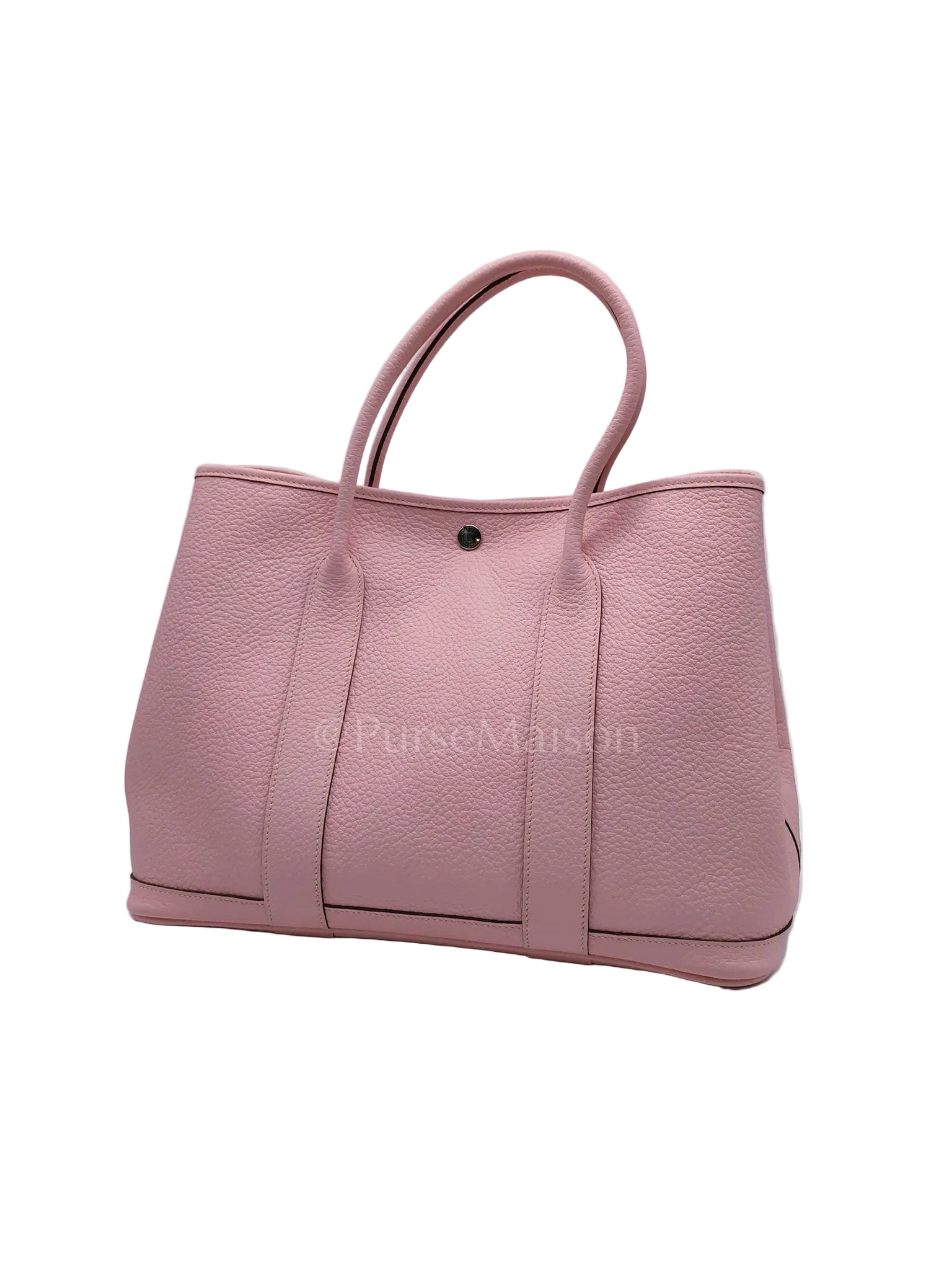 Garden Party Tote 36 (GPT) in Sakura Pink Clemence Leather ang Palladium Hardware Stamp T (2015) | Purse Maison Luxury Bags Shop