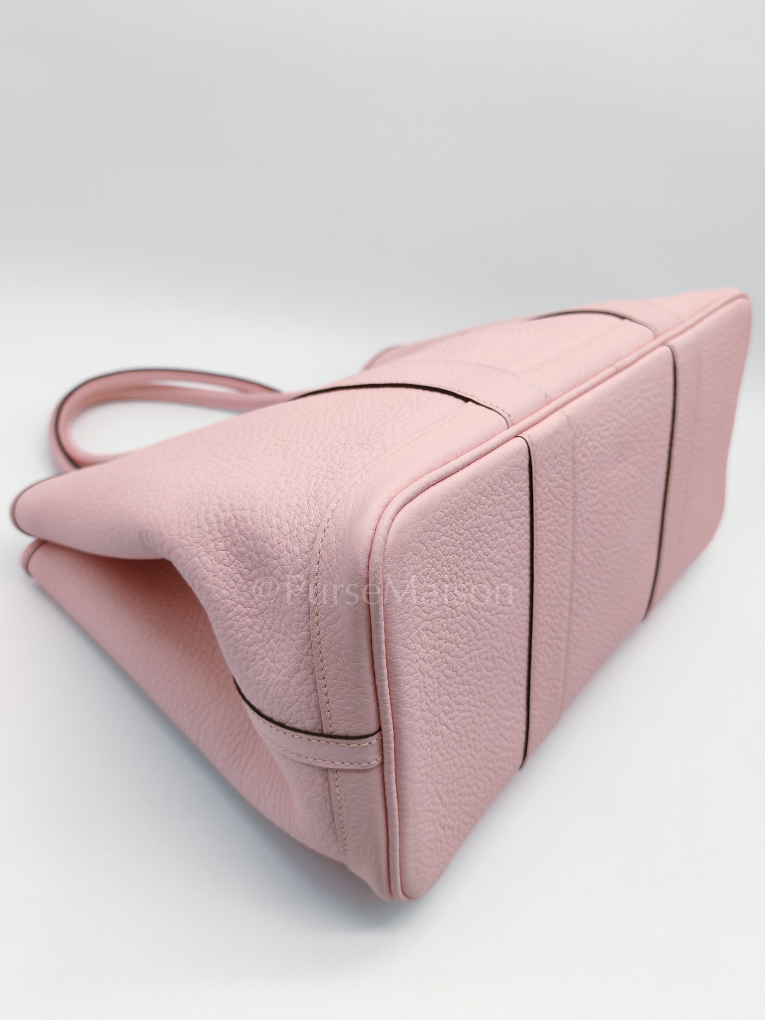 Garden Party Tote 36 (GPT) in Sakura Pink Clemence Leather ang Palladium Hardware Stamp T (2015) | Purse Maison Luxury Bags Shop