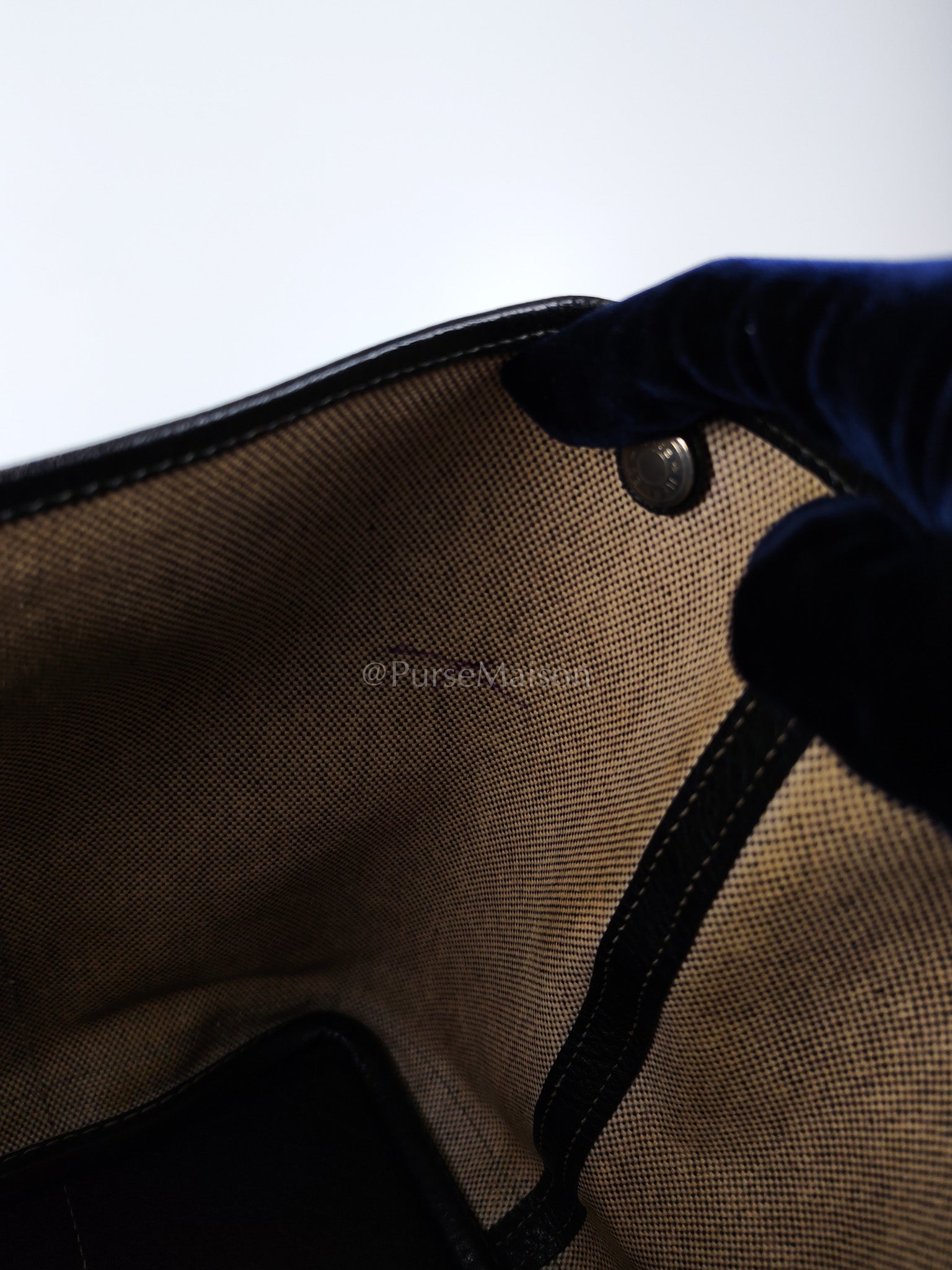 Garden Party Tote 36 (GPT) Toile/Black Leather and Canvas Handbag Stamp Square H (2004) | Purse Maison Luxury Bags Shop