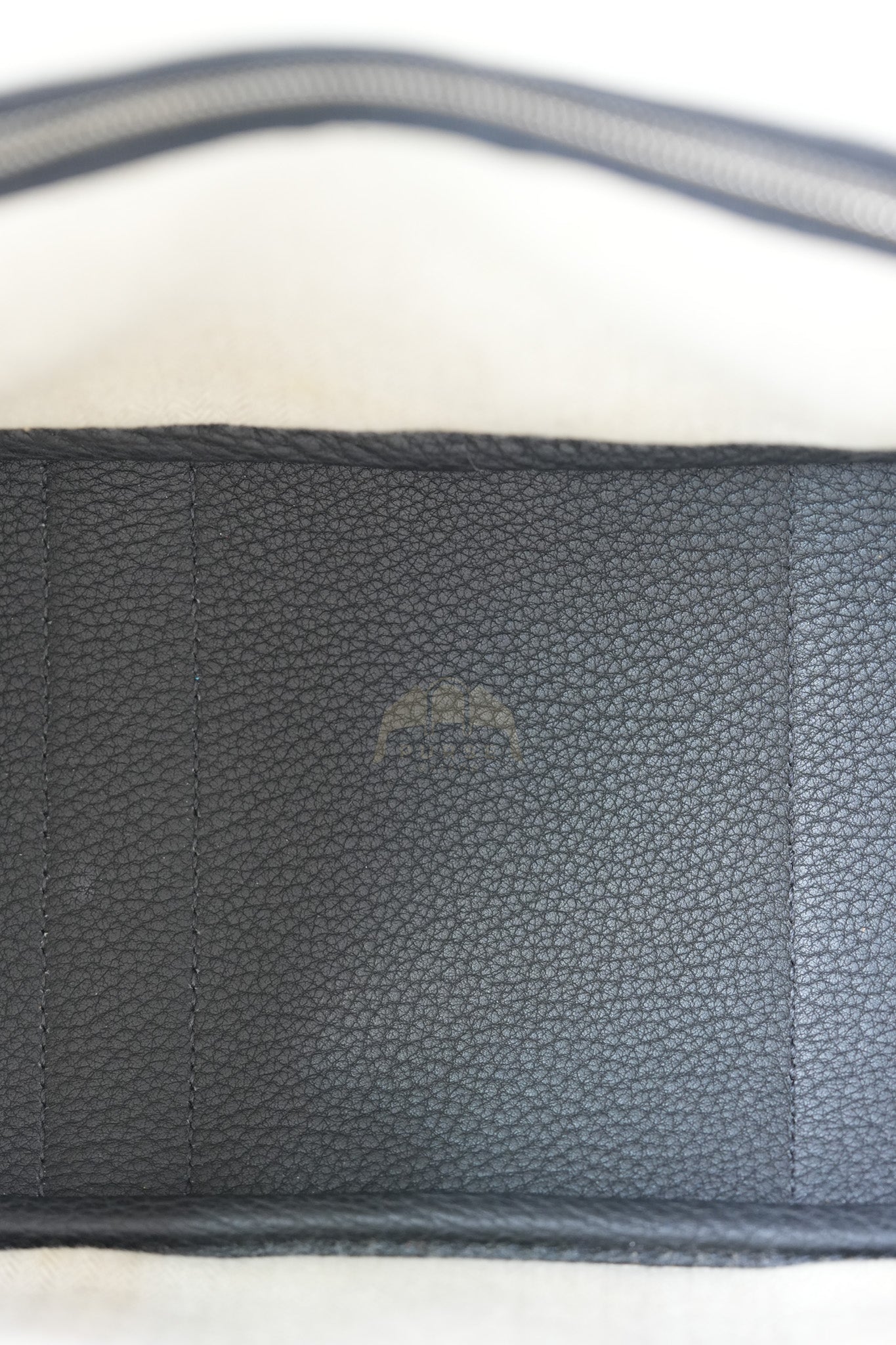 Garden party Tote Bag (GPT) 30 in Noir/Black Clemence Leather Palladium Hardware Stamp C(2018) | Purse Maison Luxury Bags Shop