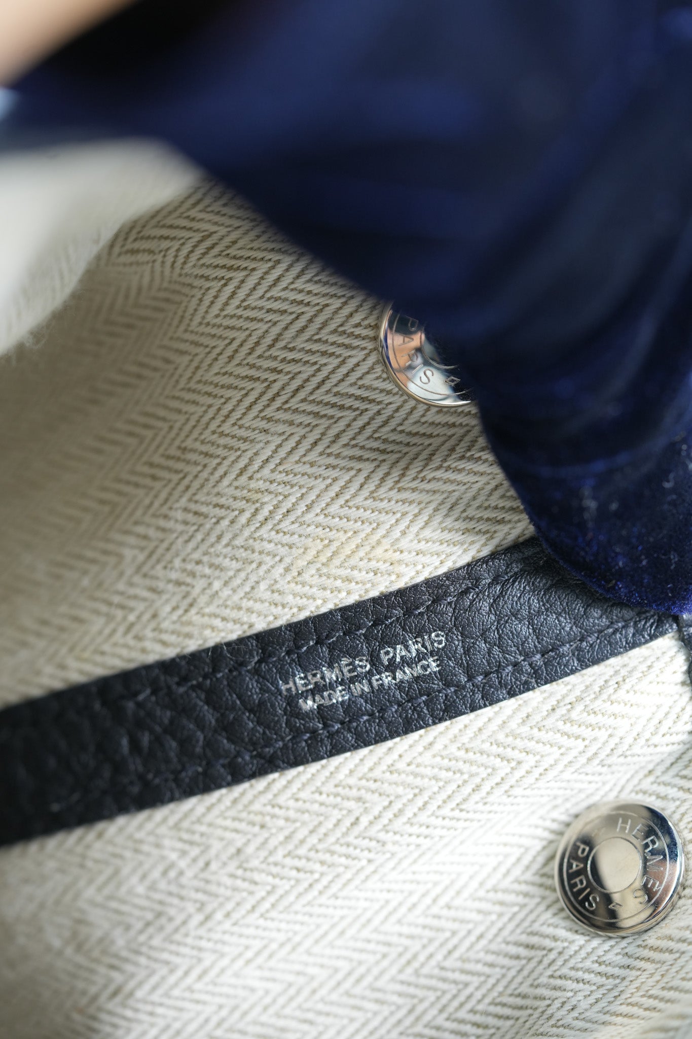 Garden party Tote Bag (GPT) 30 in Noir/Black Clemence Leather Palladium Hardware Stamp C(2018) | Purse Maison Luxury Bags Shop