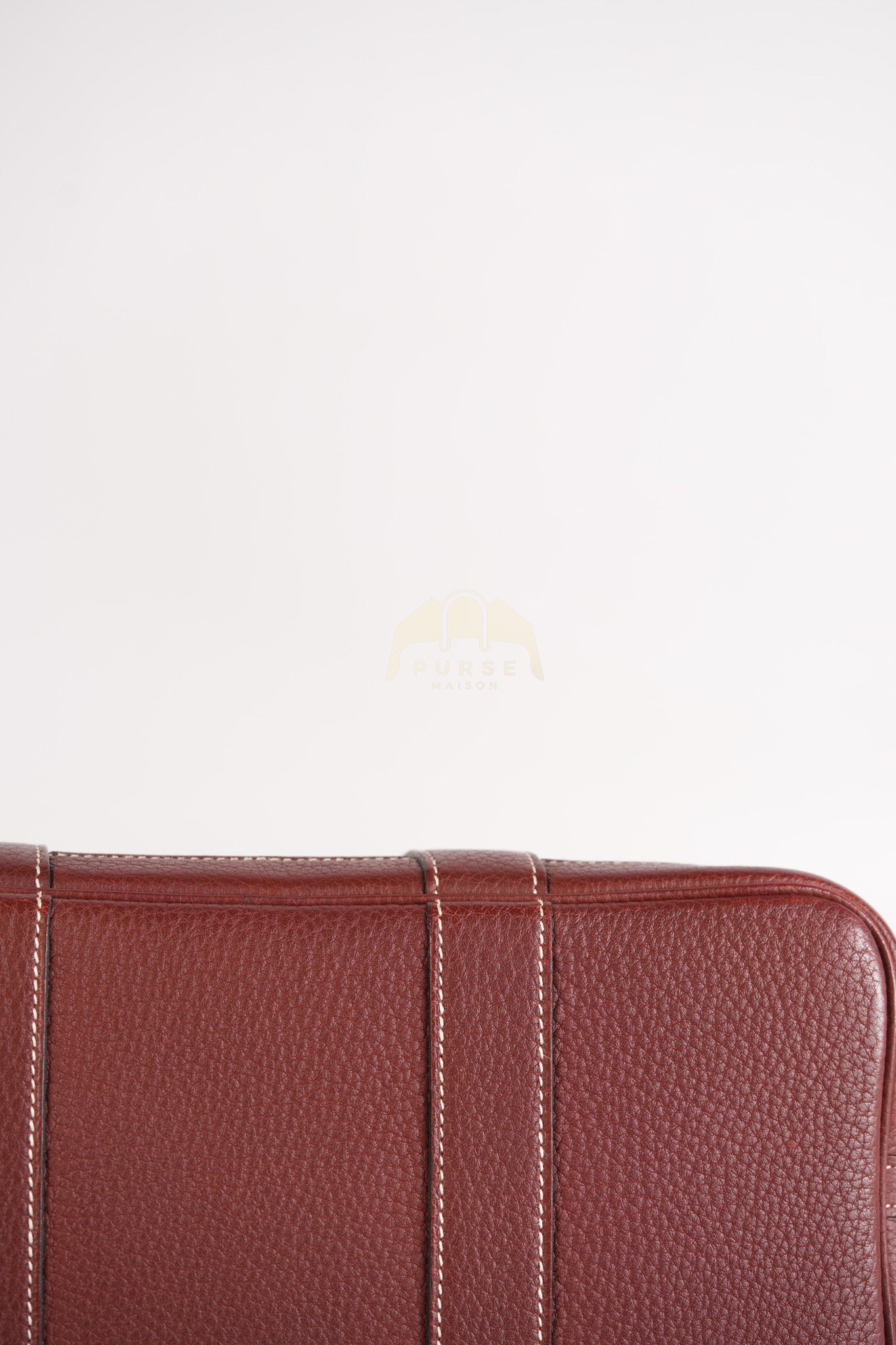 Garden Party Tote Bag (GPT) 30 in Rouge H Negonda Leather Palladium Hardware Stamp O Square (2011) | Purse Maison Luxury Bags Shop