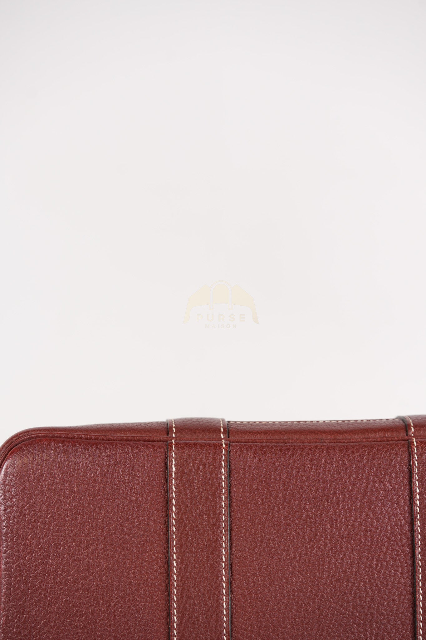 Garden Party Tote Bag (GPT) 30 in Rouge H Negonda Leather Palladium Hardware Stamp O Square (2011) | Purse Maison Luxury Bags Shop