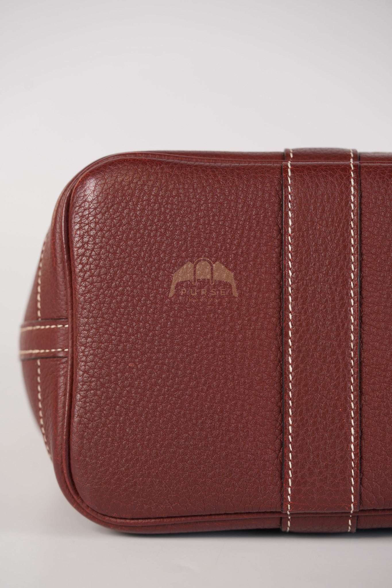 Garden Party Tote Bag (GPT) 30 in Rouge H Negonda Leather Palladium Hardware Stamp O Square (2011) | Purse Maison Luxury Bags Shop