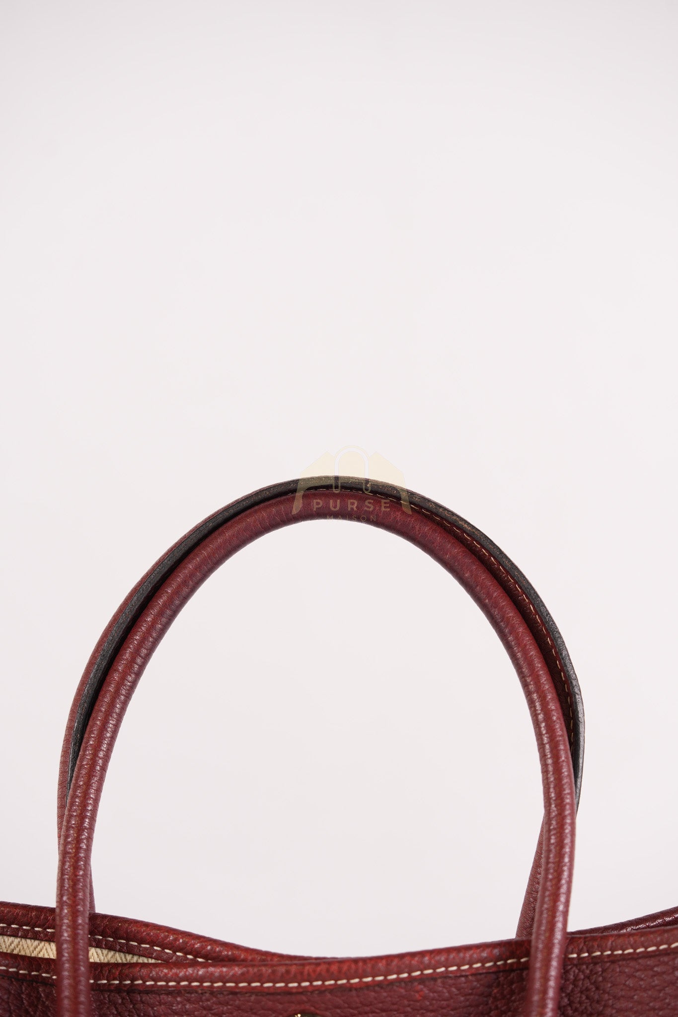 Garden Party Tote Bag (GPT) 30 in Rouge H Negonda Leather Palladium Hardware Stamp O Square (2011) | Purse Maison Luxury Bags Shop