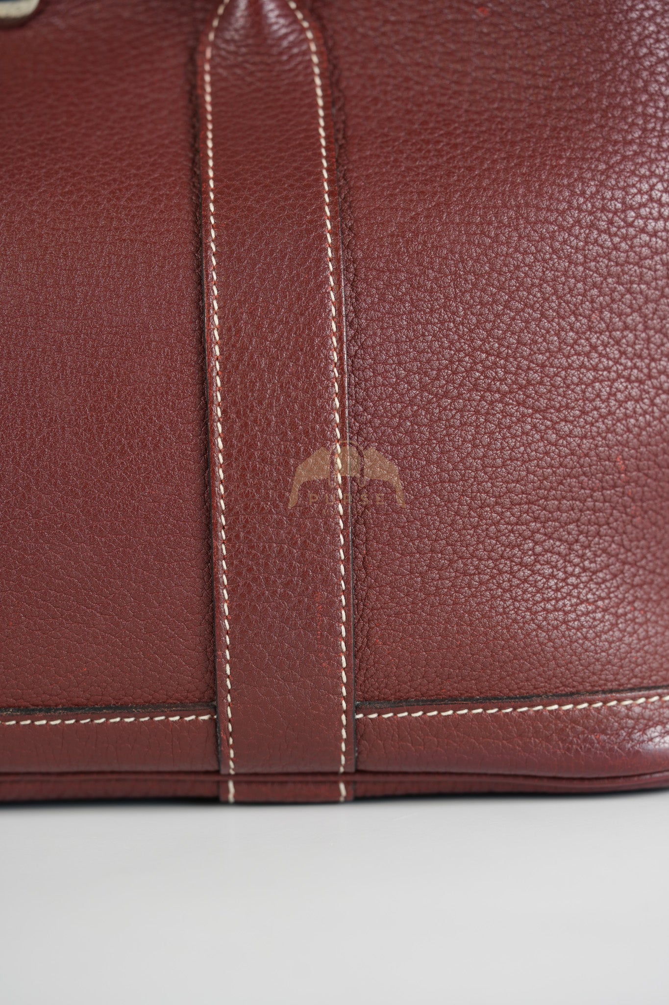 Garden Party Tote Bag (GPT) 30 in Rouge H Negonda Leather Palladium Hardware Stamp O Square (2011) | Purse Maison Luxury Bags Shop