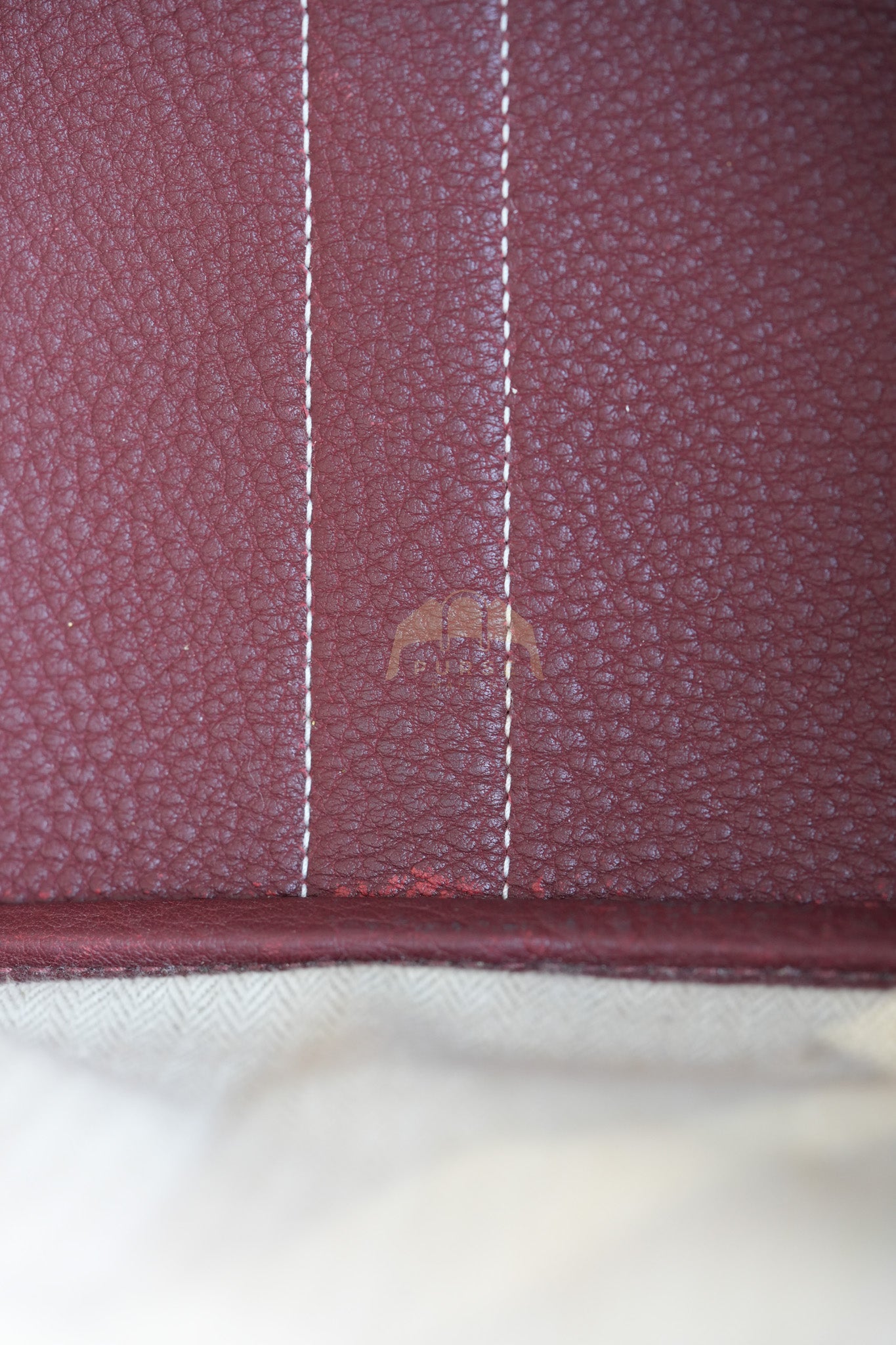 Garden Party Tote Bag (GPT) 30 in Rouge H Negonda Leather Palladium Hardware Stamp O Square (2011) | Purse Maison Luxury Bags Shop