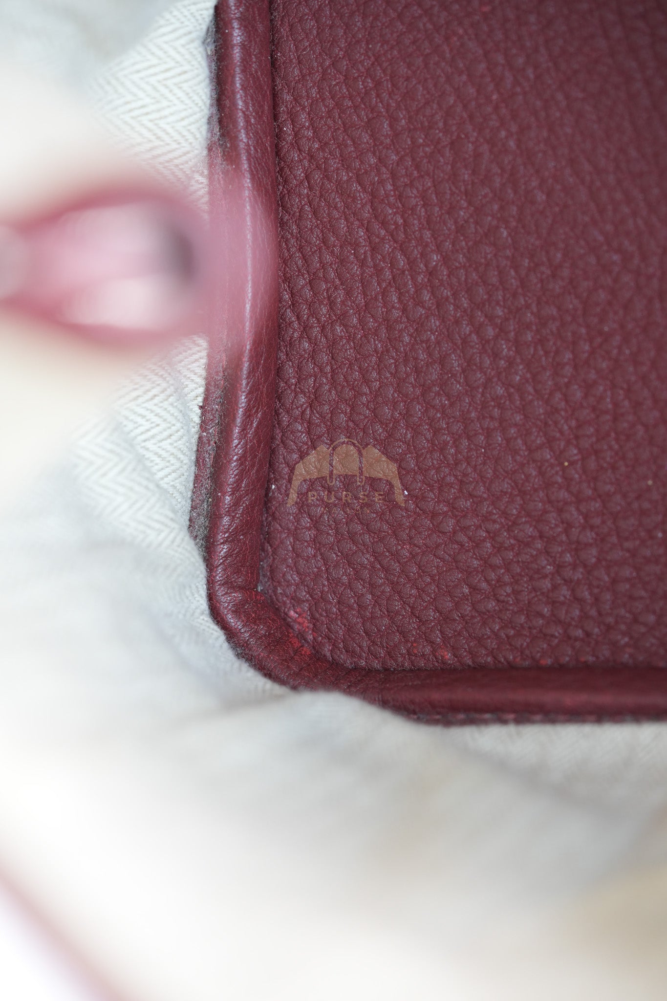 Garden Party Tote Bag (GPT) 30 in Rouge H Negonda Leather Palladium Hardware Stamp O Square (2011) | Purse Maison Luxury Bags Shop