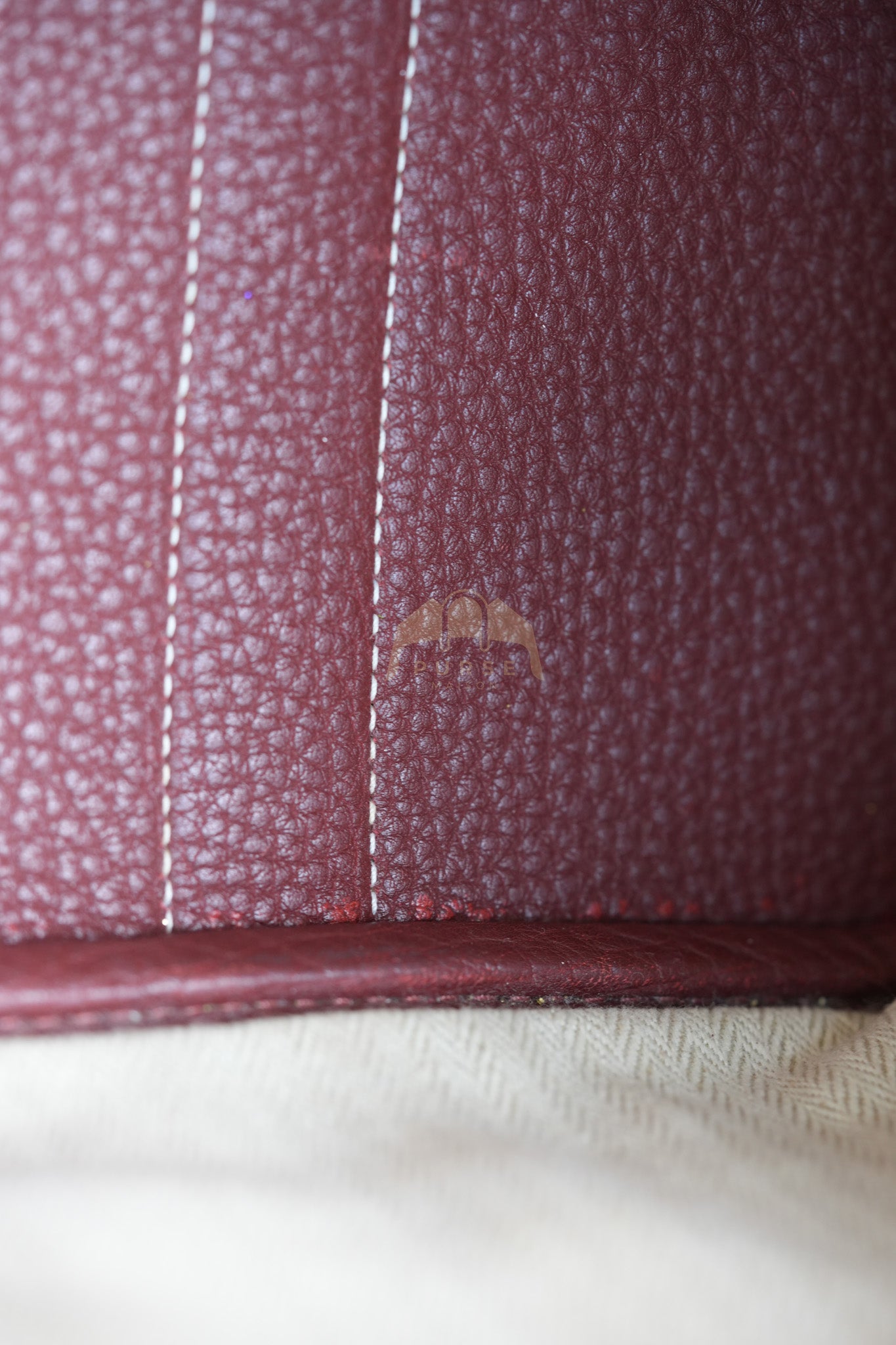 Garden Party Tote Bag (GPT) 30 in Rouge H Negonda Leather Palladium Hardware Stamp O Square (2011) | Purse Maison Luxury Bags Shop