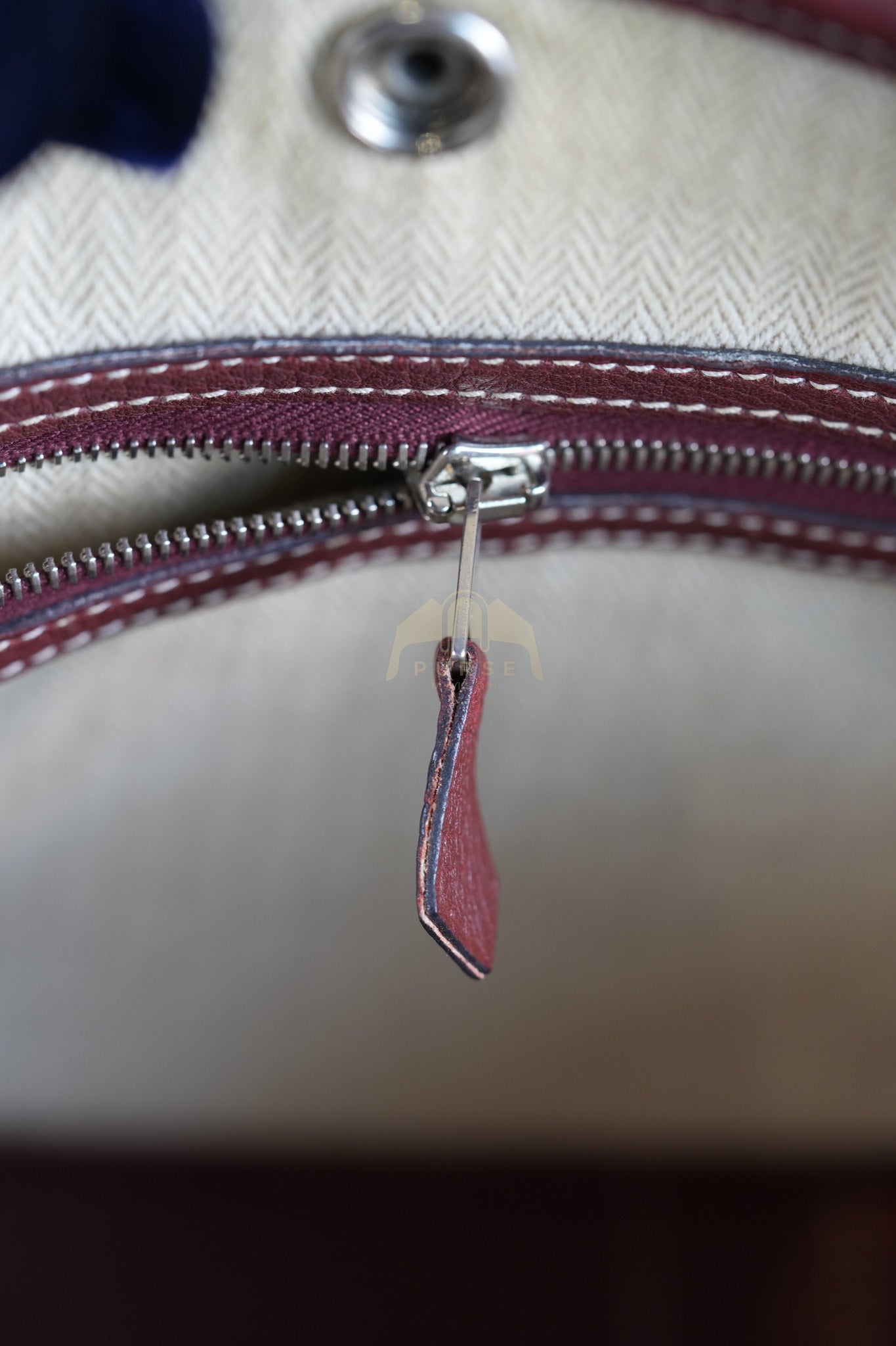 Garden Party Tote Bag (GPT) 30 in Rouge H Negonda Leather Palladium Hardware Stamp O Square (2011) | Purse Maison Luxury Bags Shop